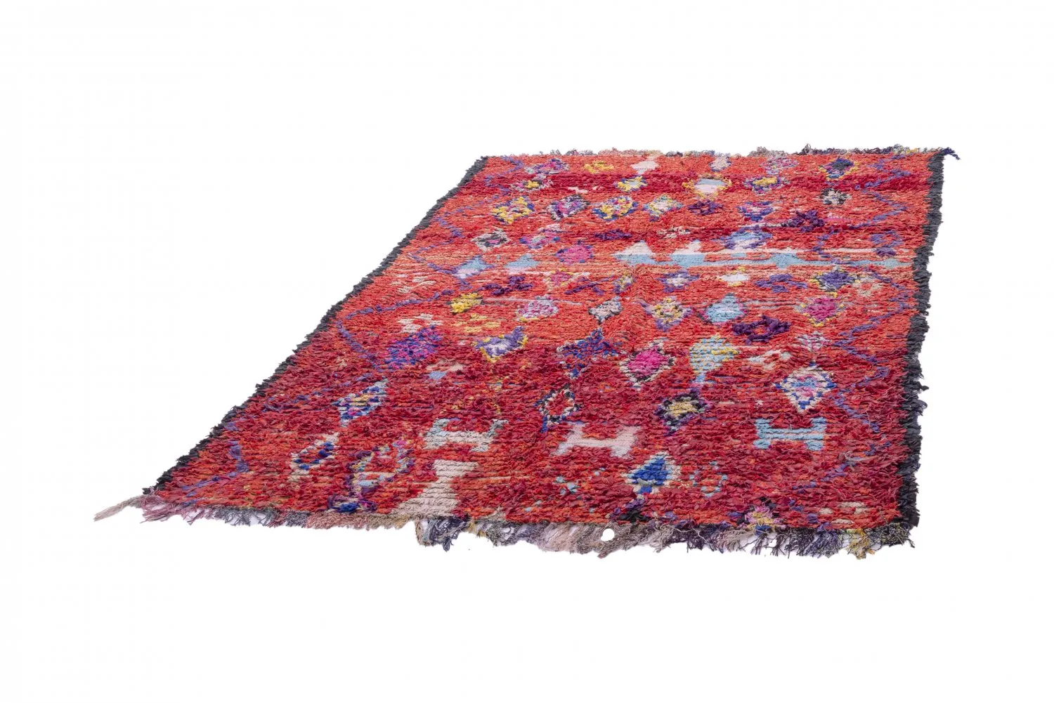 Marockansk Boucherouite-matta 215 x 155 cm