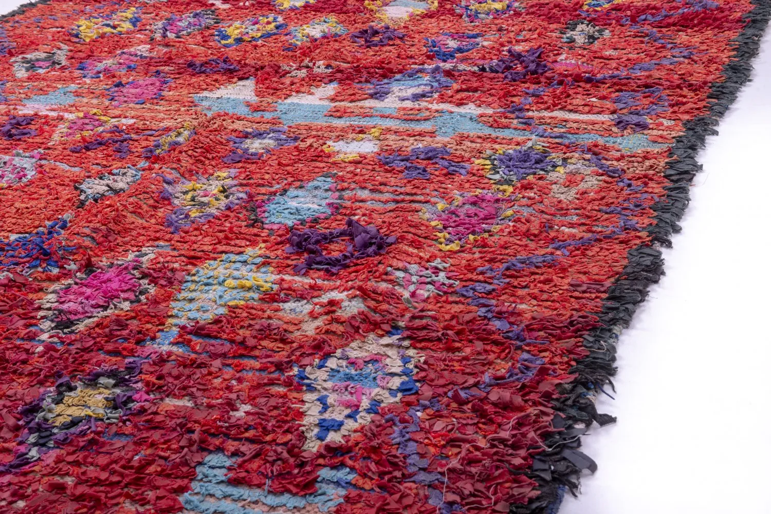 Marockansk Boucherouite-matta 215 x 155 cm