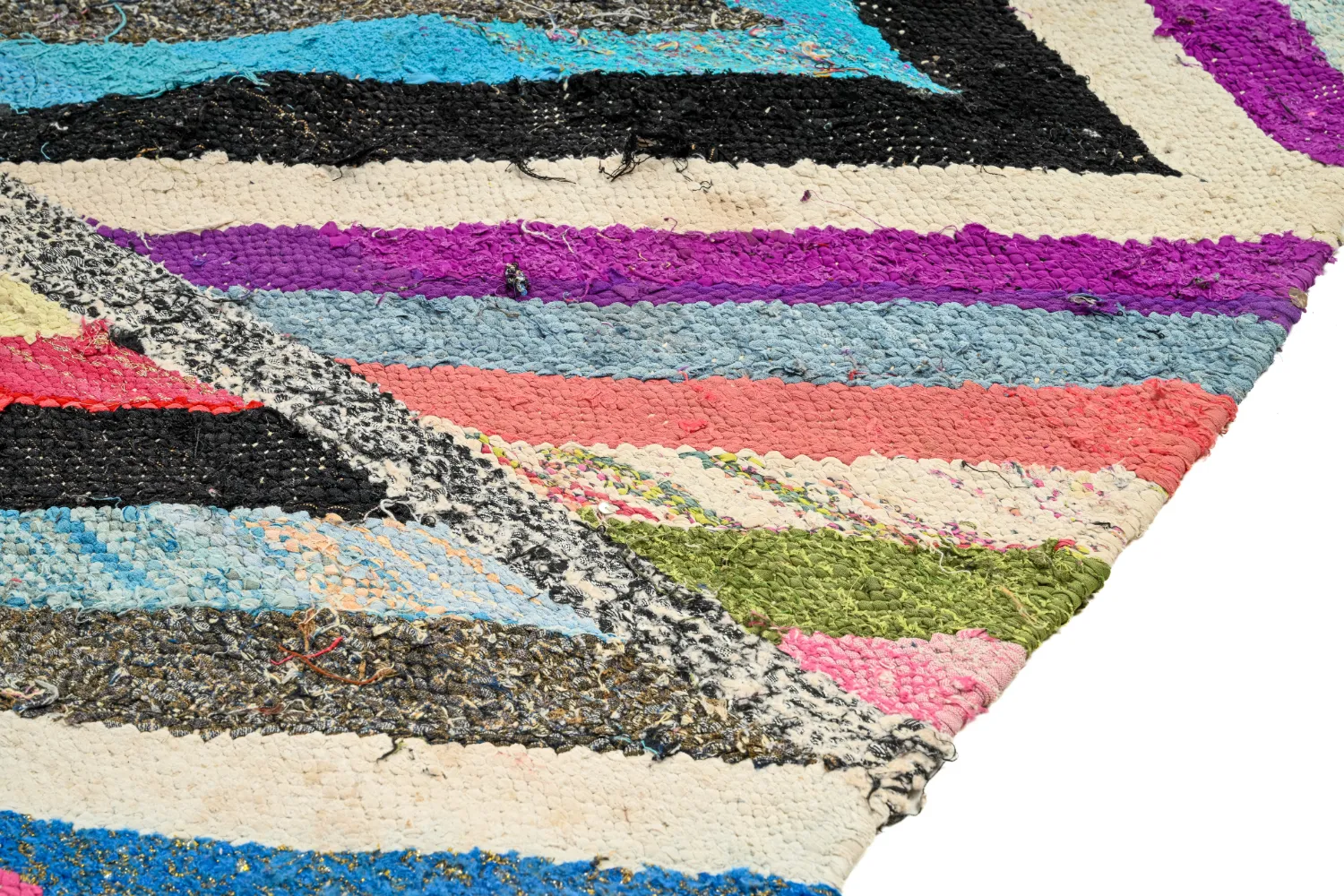 Koberec Berbere Marocký Boucherouite 165 x 270 cm