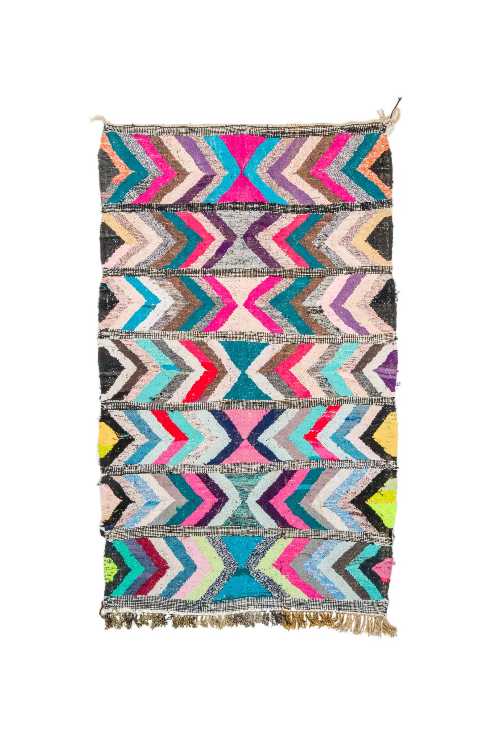 Koberec Berbere Marocký Boucherouite 145 x 270 cm