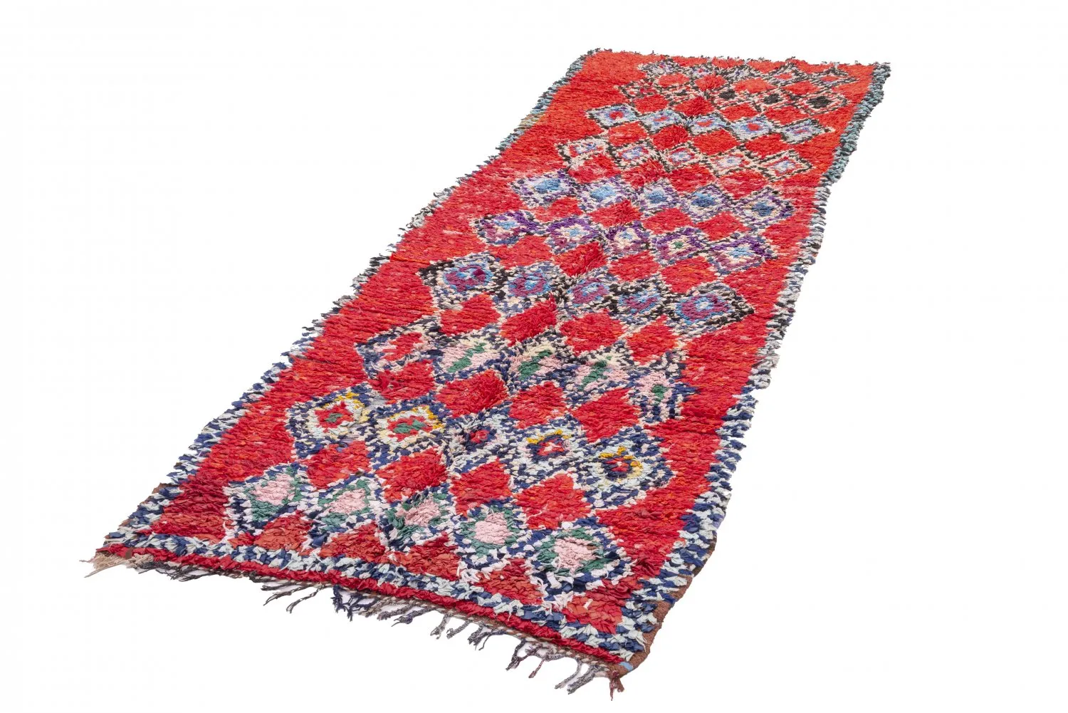 Marockansk Boucherouite-matta 295 x 110 cm