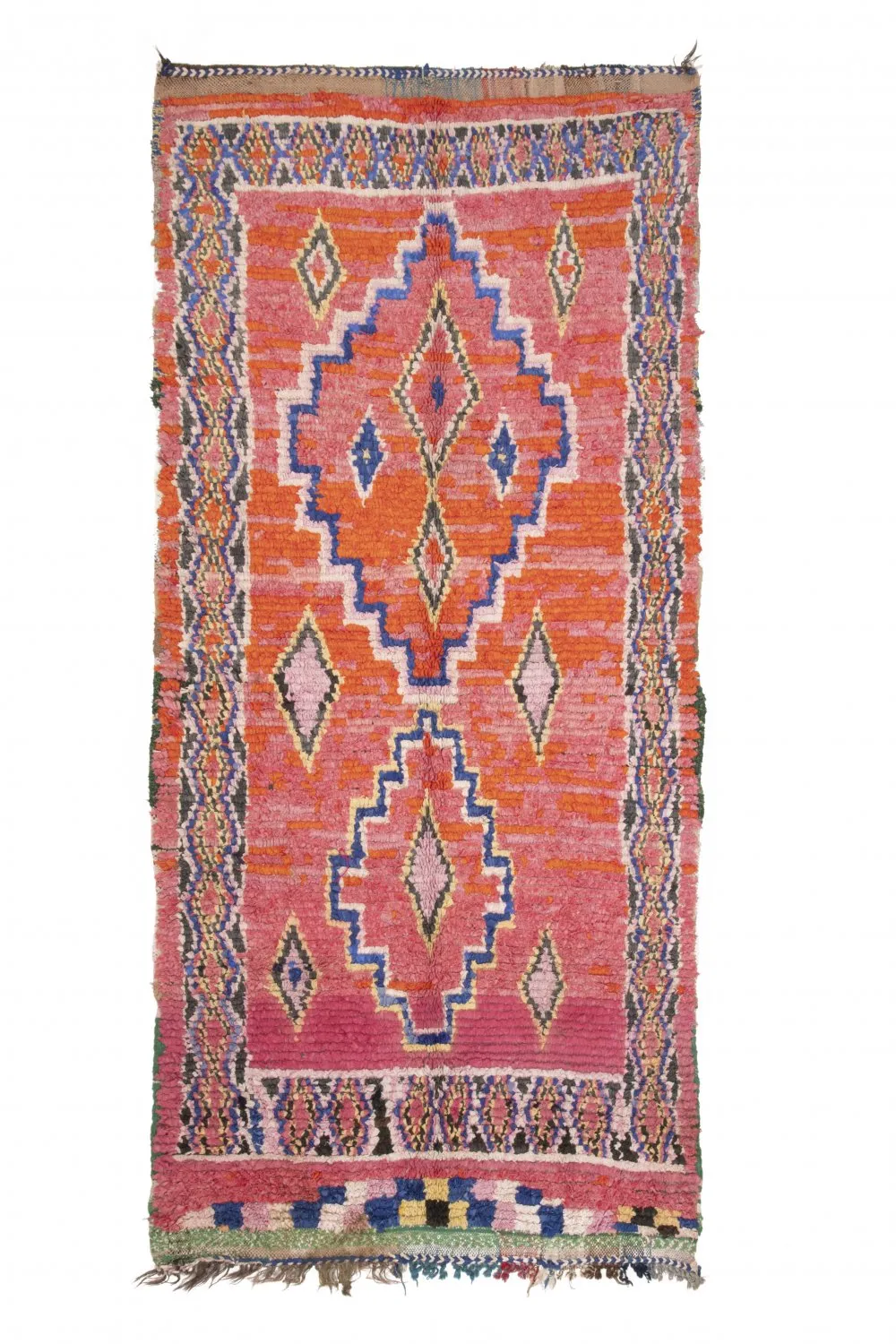 Marockansk Boucherouite-matta 275 x 130 cm