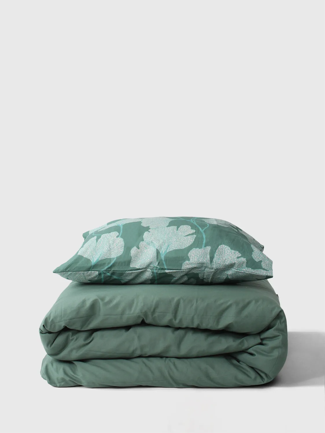 Súprava obliečky na prikrývku - Apríl (tmavozelená)