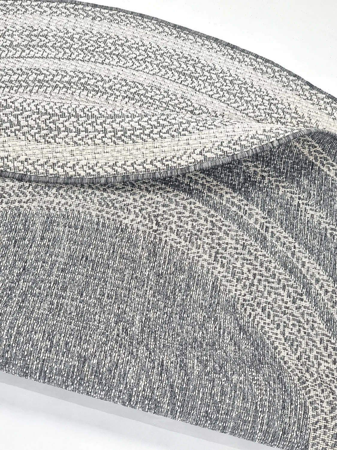 Kruhový koberec - Indoor/Outdoor Angus (šedý)