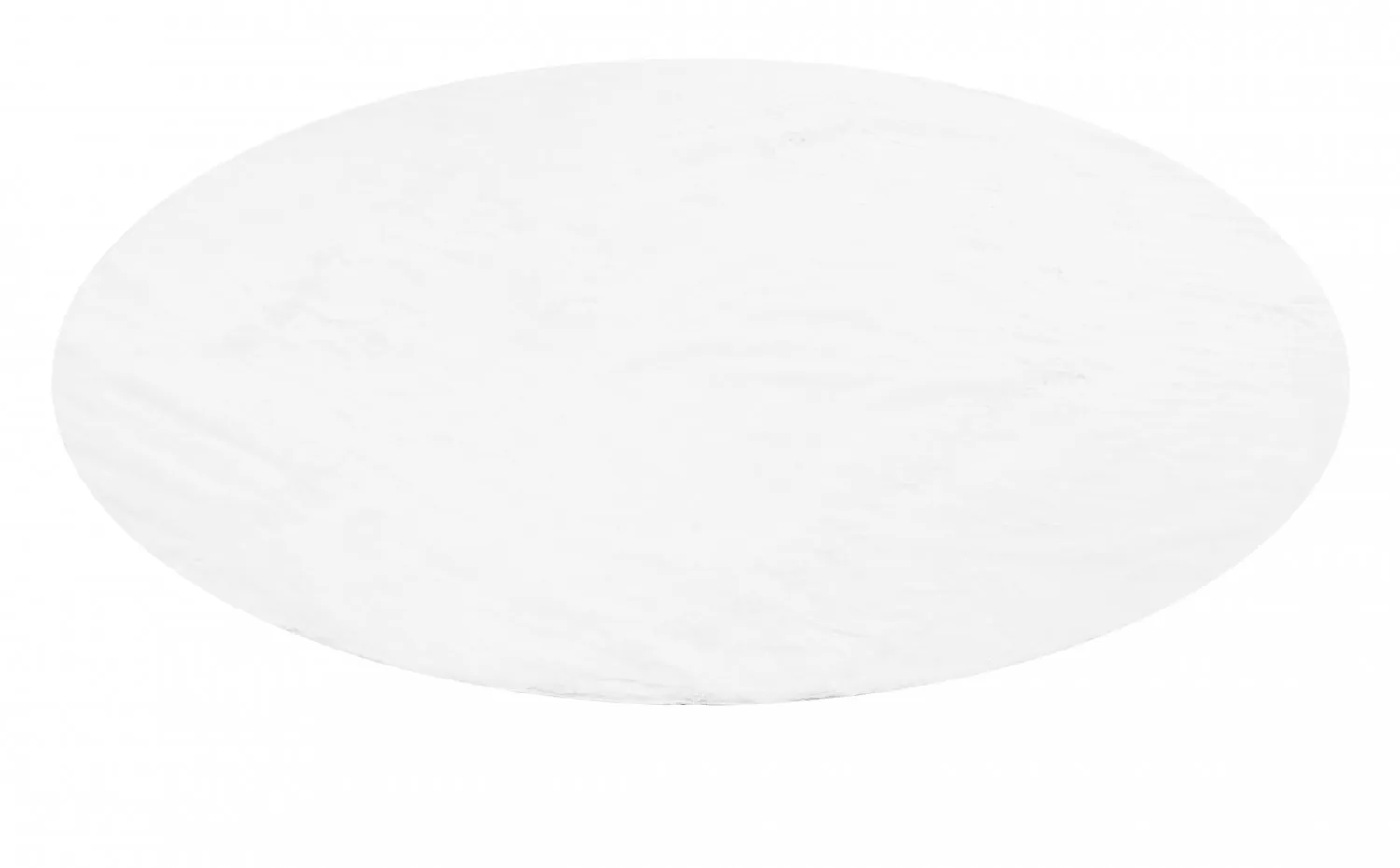 Kruhové koberce - Aranga Super Soft Fur (biela)
