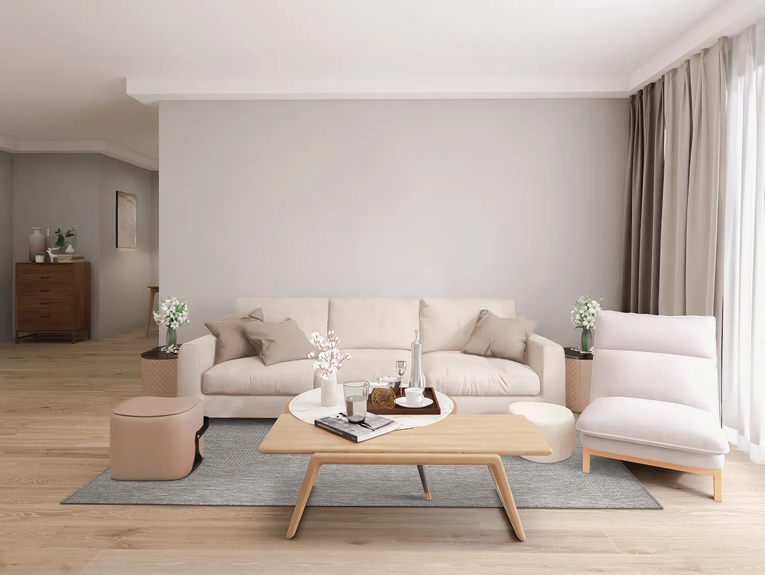 Koberec na vnútorné a vonkajšie použitie - Arlo (šedá)