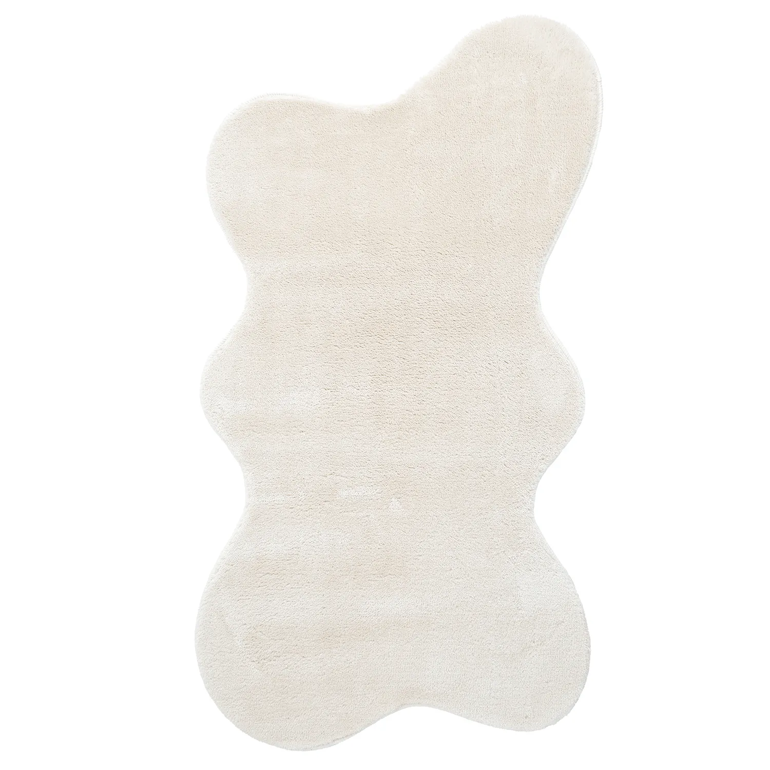 Asymmetrisk Vågig Ryamatta - Aranga Super Soft Fur (beige)