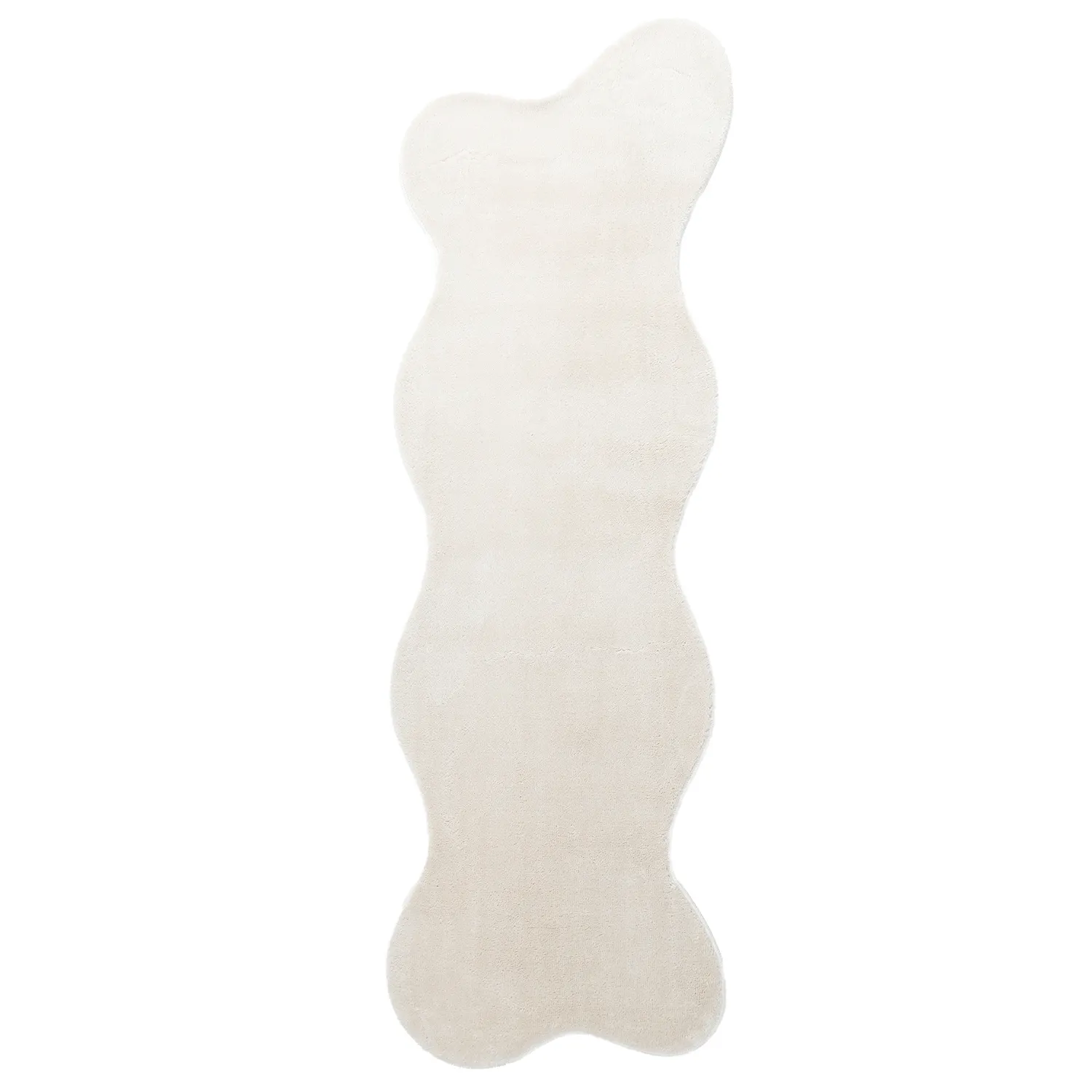 Asymmetrisk Vågig Ryamatta - Aranga Super Soft Fur (beige)