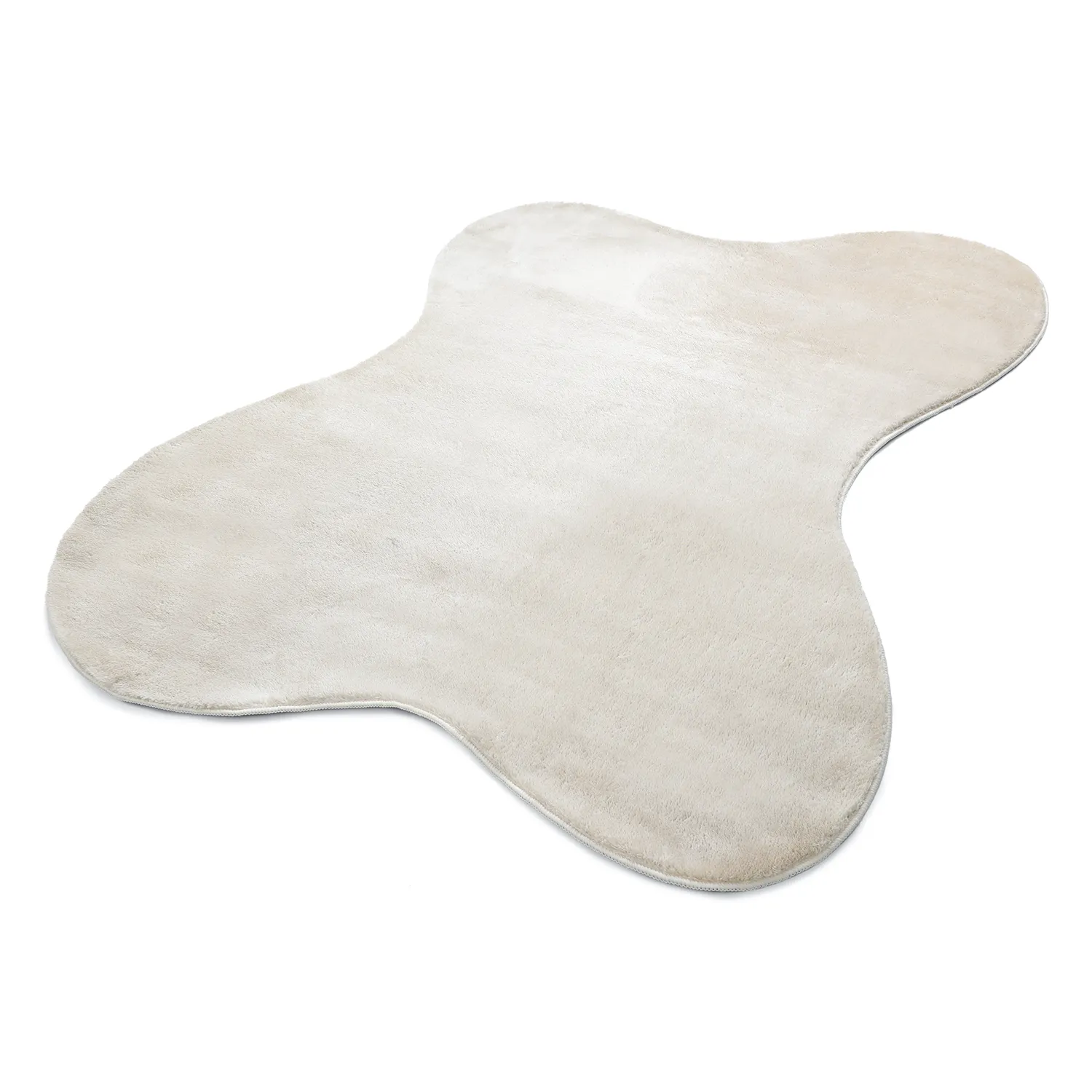 Asymmetrisk Vågig Ryamatta - Aranga Super Soft Fur (beige)