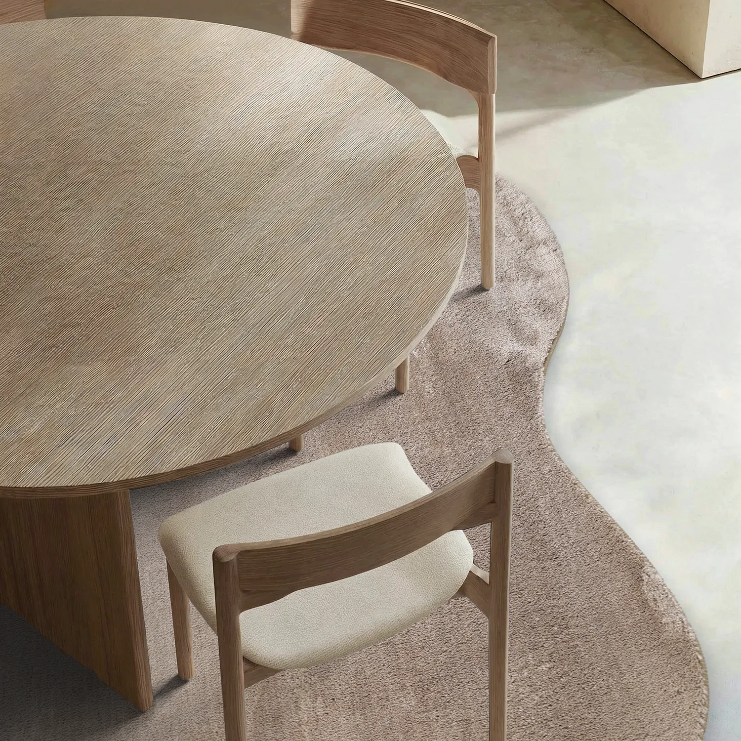 Asymmetrisk Vågig Ryamatta - Aranga Super Soft Fur (brun)