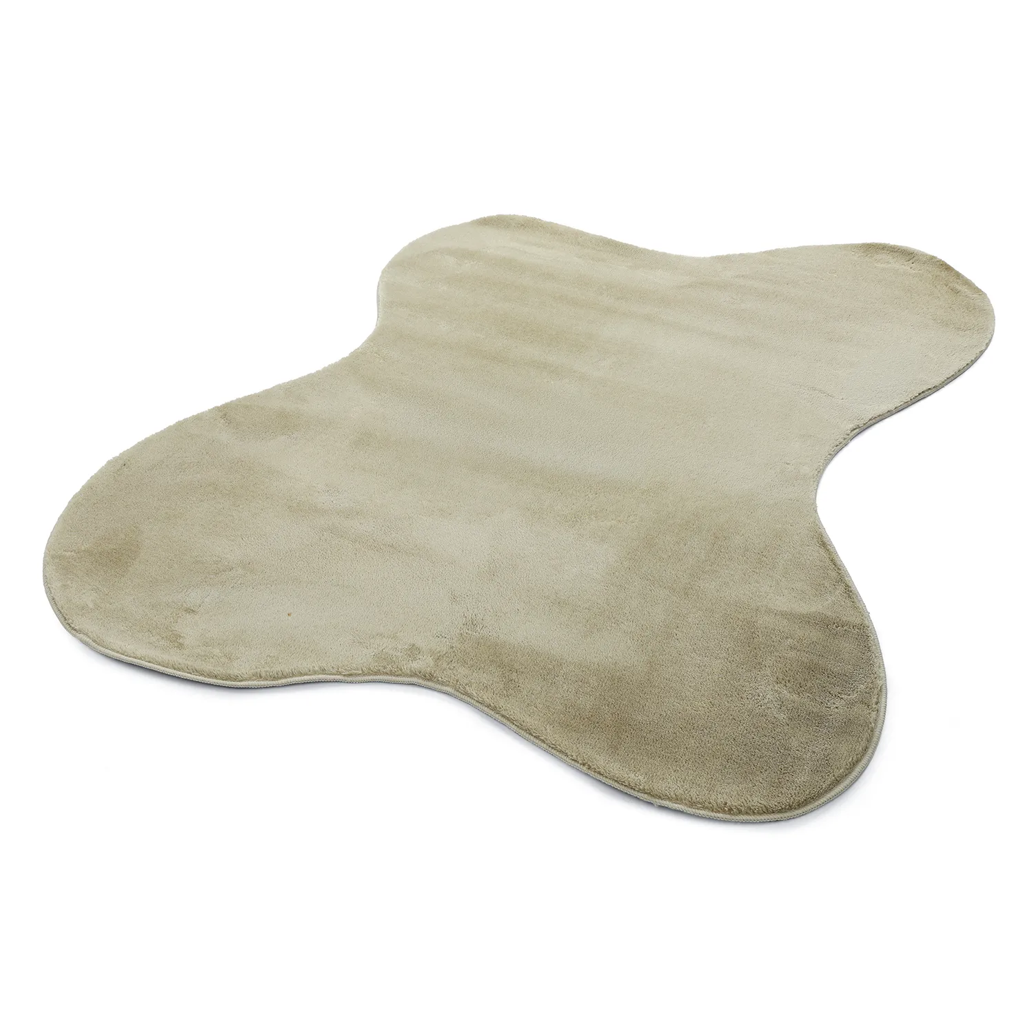 Asymmetrisk Vågig Ryamatta - Aranga Super Soft Fur (ljusgrön)