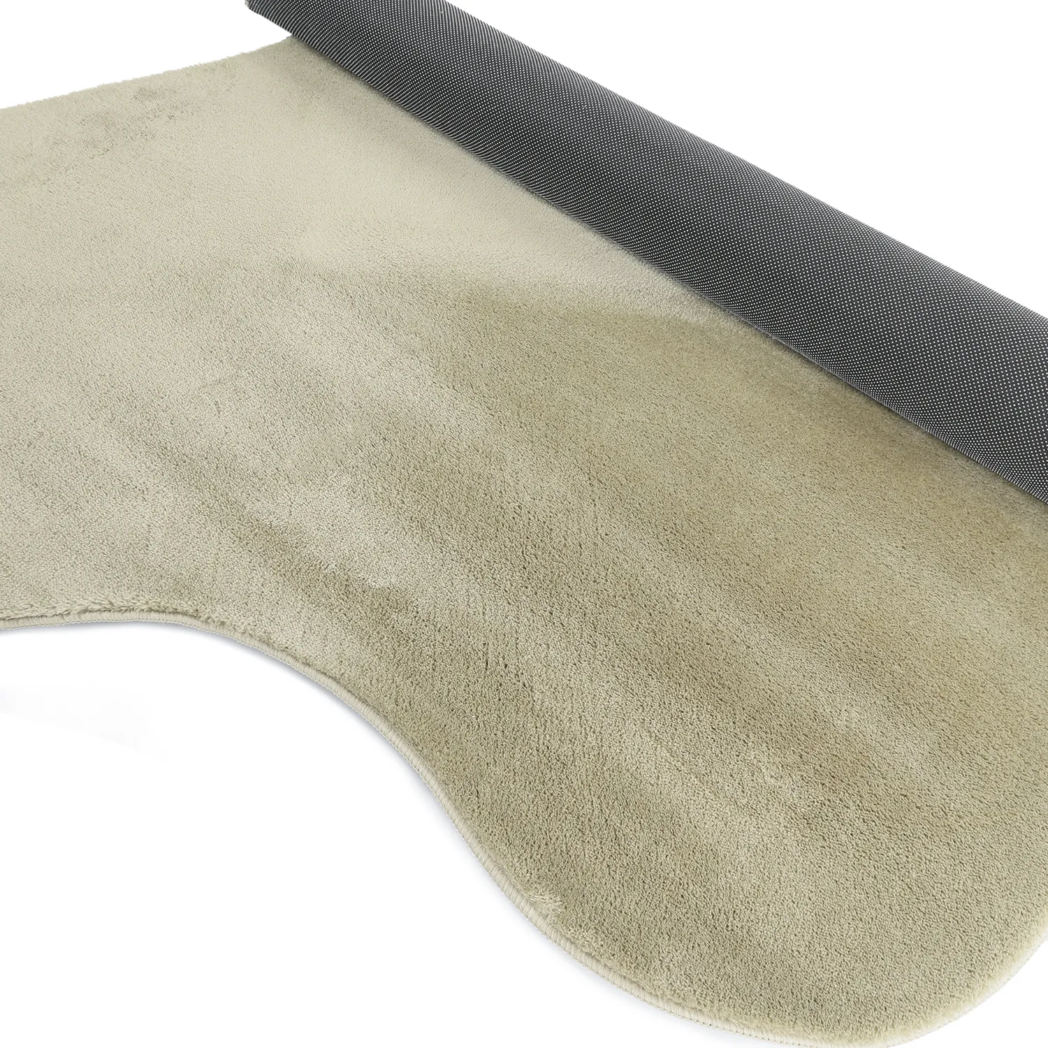 Asymmetrisk Vågig Ryamatta - Aranga Super Soft Fur (ljusgrön)