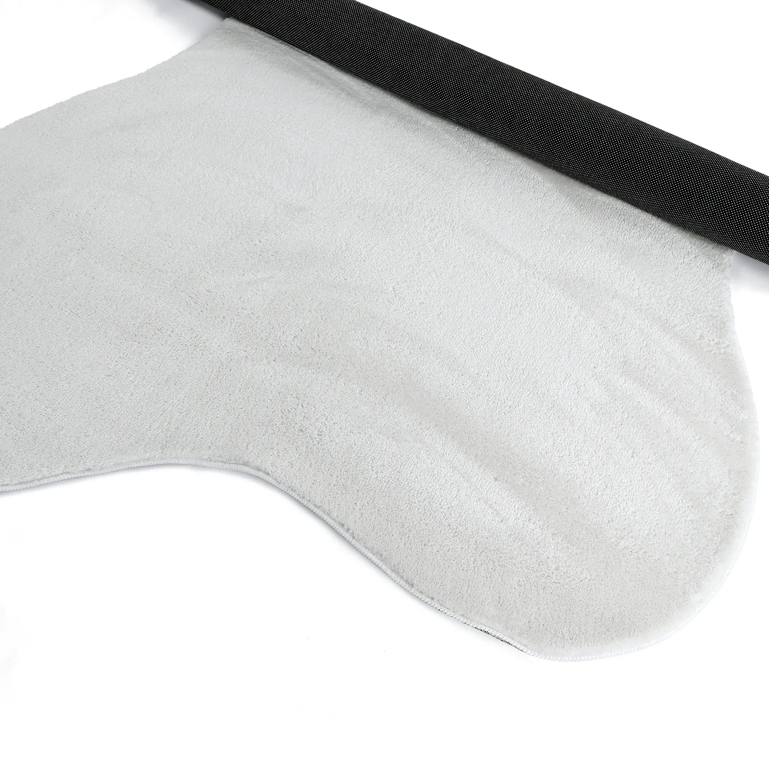 Asymmetrisk Vågig Ryamatta - Aranga Super Soft Fur (vit)
