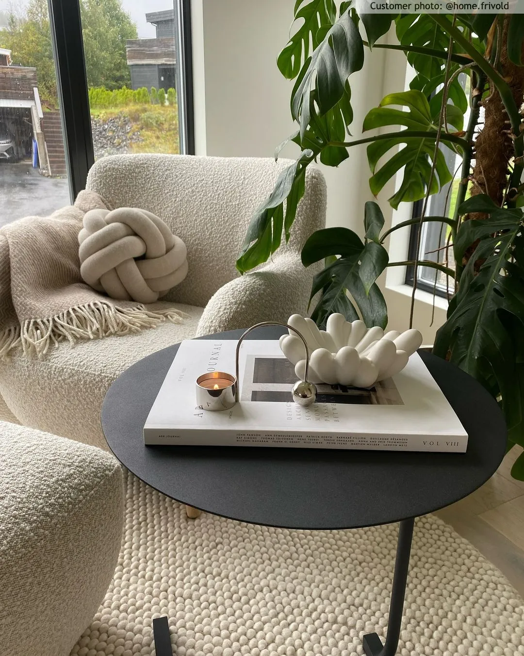 Kruhový koberec - Avafors Wool Bubble (béžový)