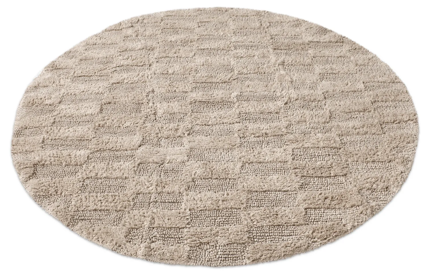 Kúpeľňová rohož okrúhla - Bevin (béžová)