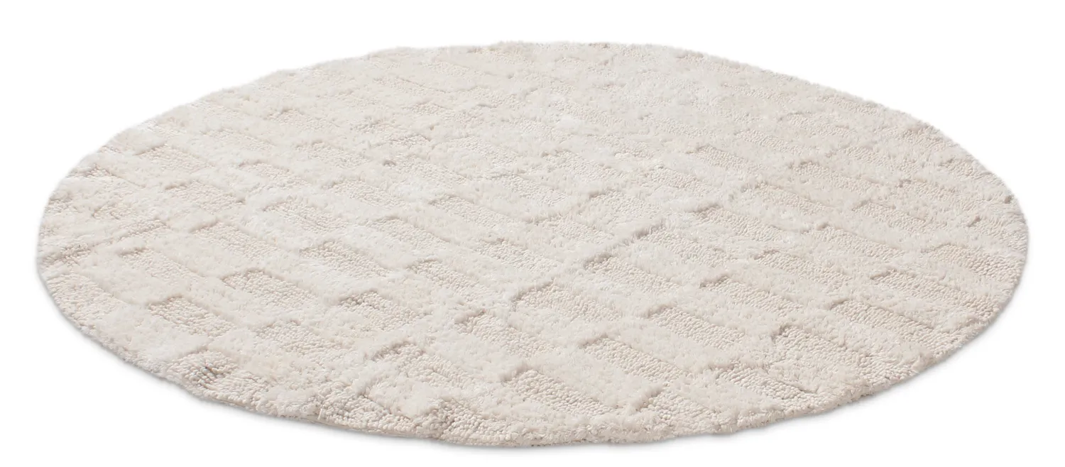 Kúpeľňová rohož okrúhla - Bevin (offwhite)