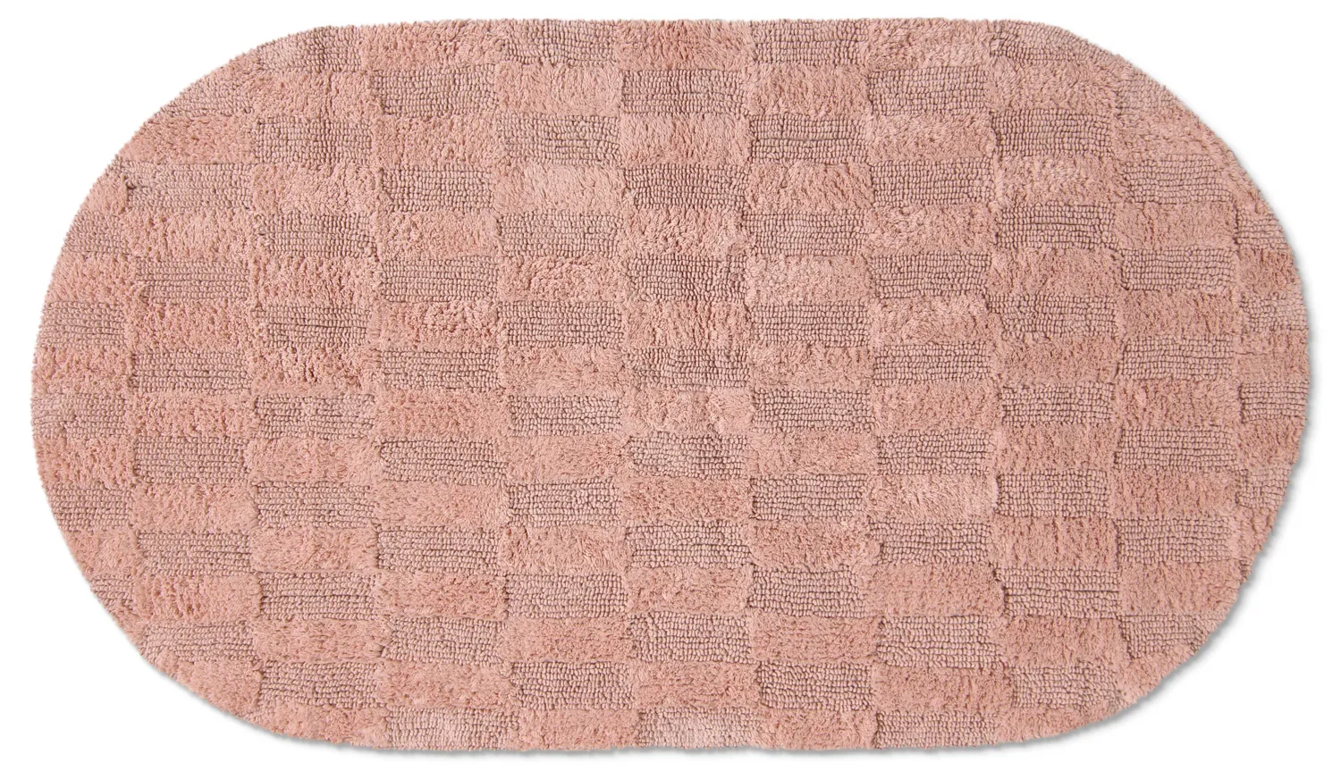 Oválny kúpeľňový koberec - Bevin (ružový)