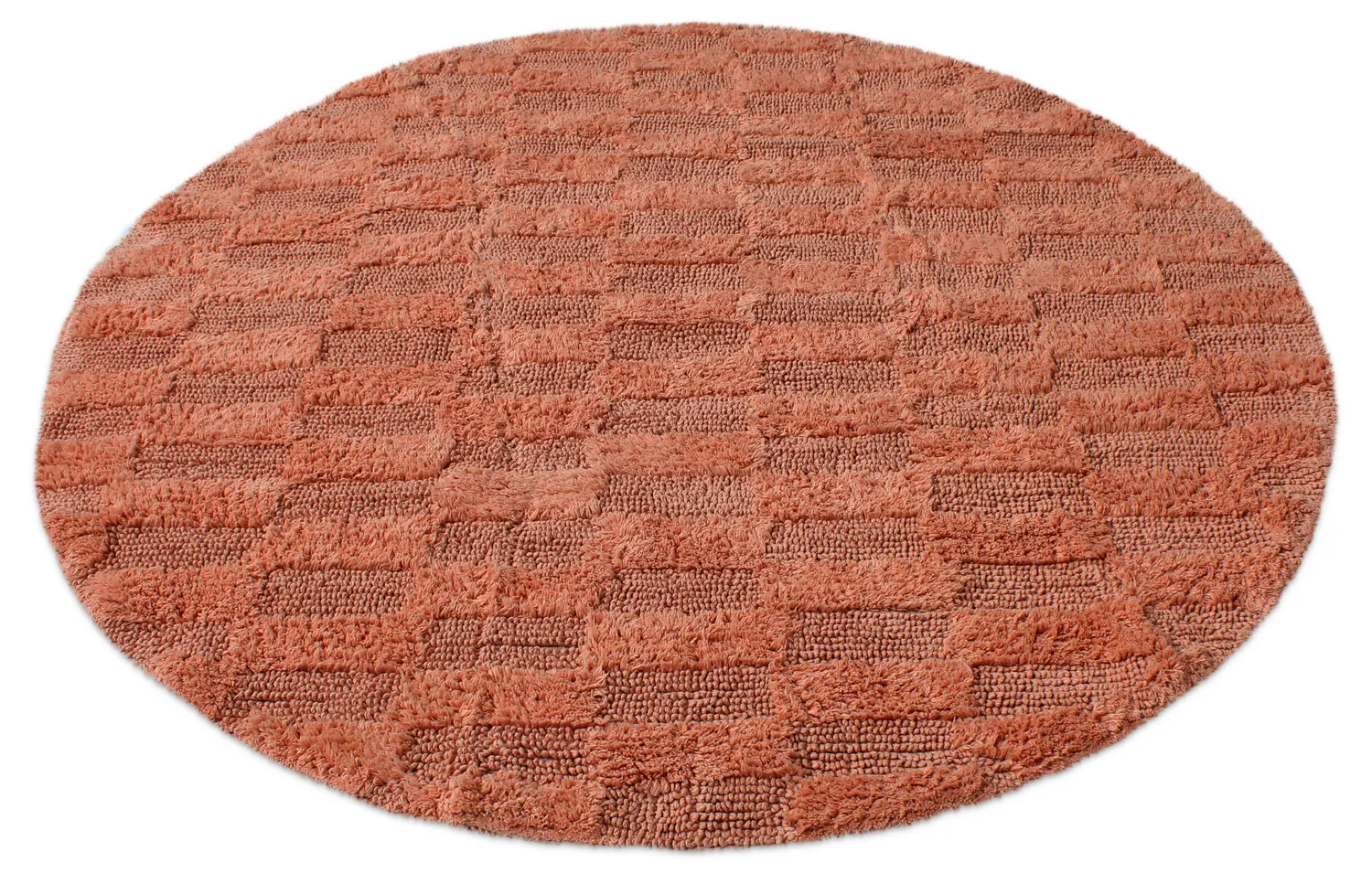 Kúpeľňová rohož okrúhla - Bevin (terracota)