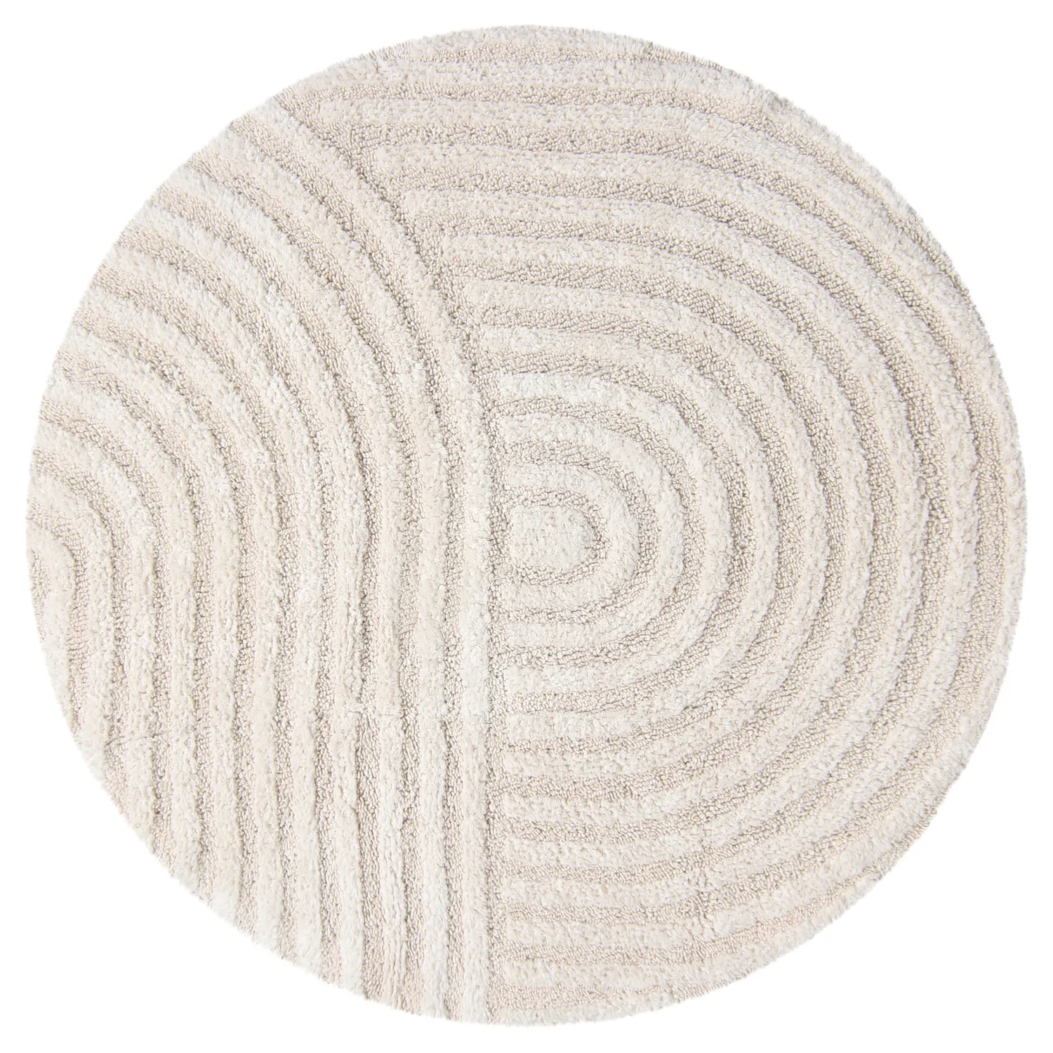 Kúpeľňová rohož okrúhla - Embla (offwhite)