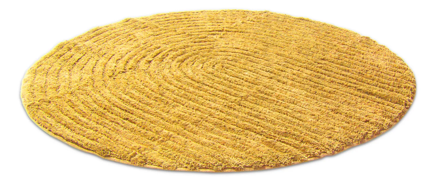 Kúpeľňová rohož okrúhla - Evena (žltá)