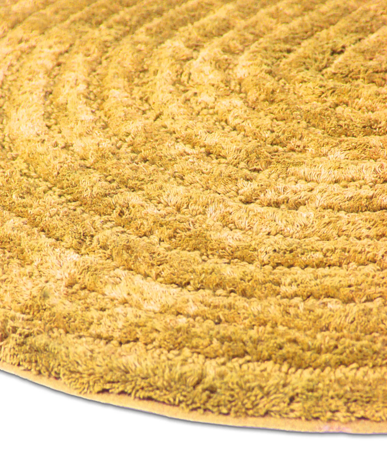 Kúpeľňová rohož okrúhla - Evena (žltá)