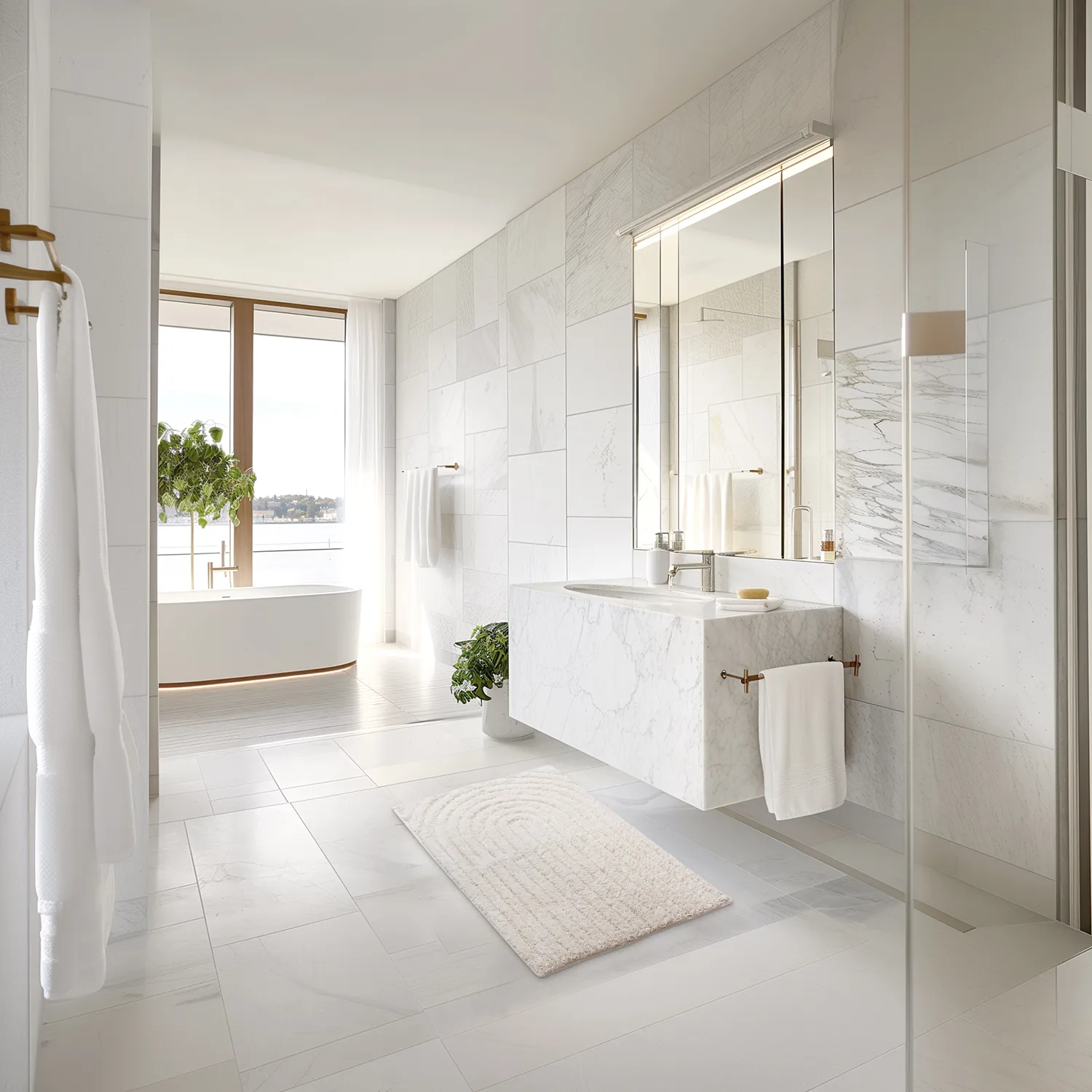 Kúpeľňová predložka - Evena (offwhite)