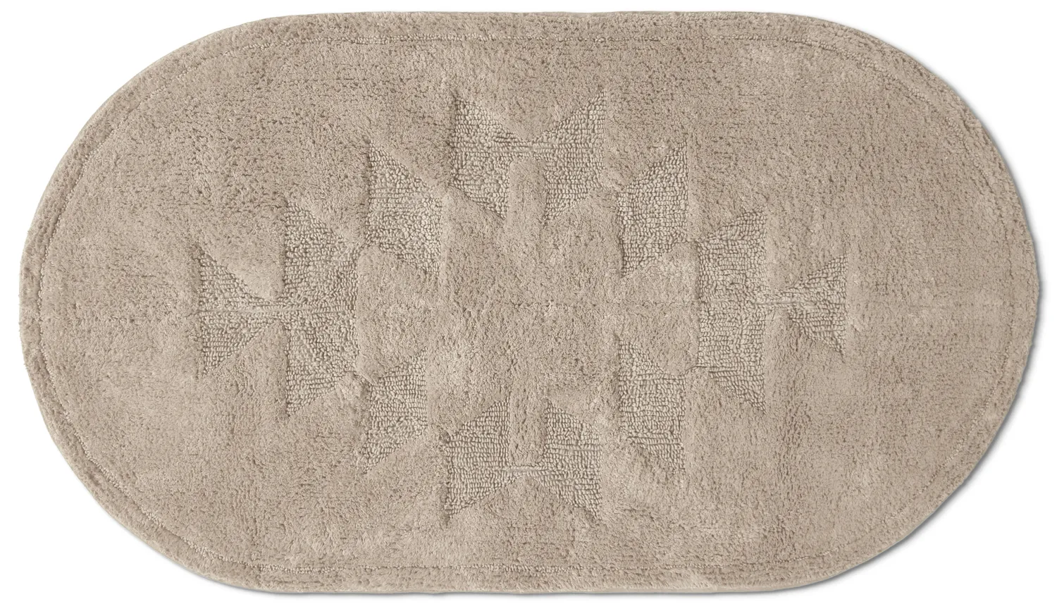Oválny koberec do kúpeľne - Gertie (béžový)