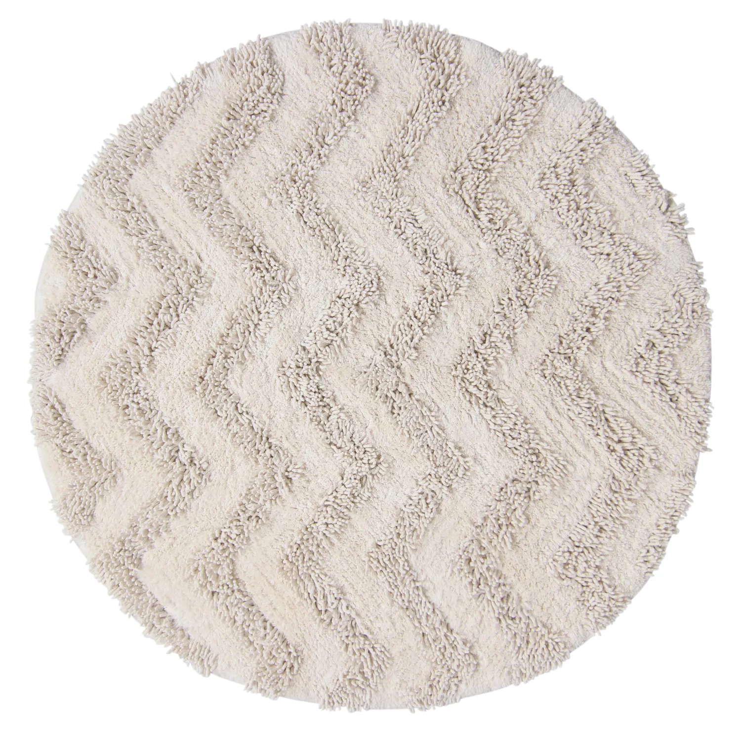 Kúpeľňová rohož okrúhla - Tressa (offwhite)