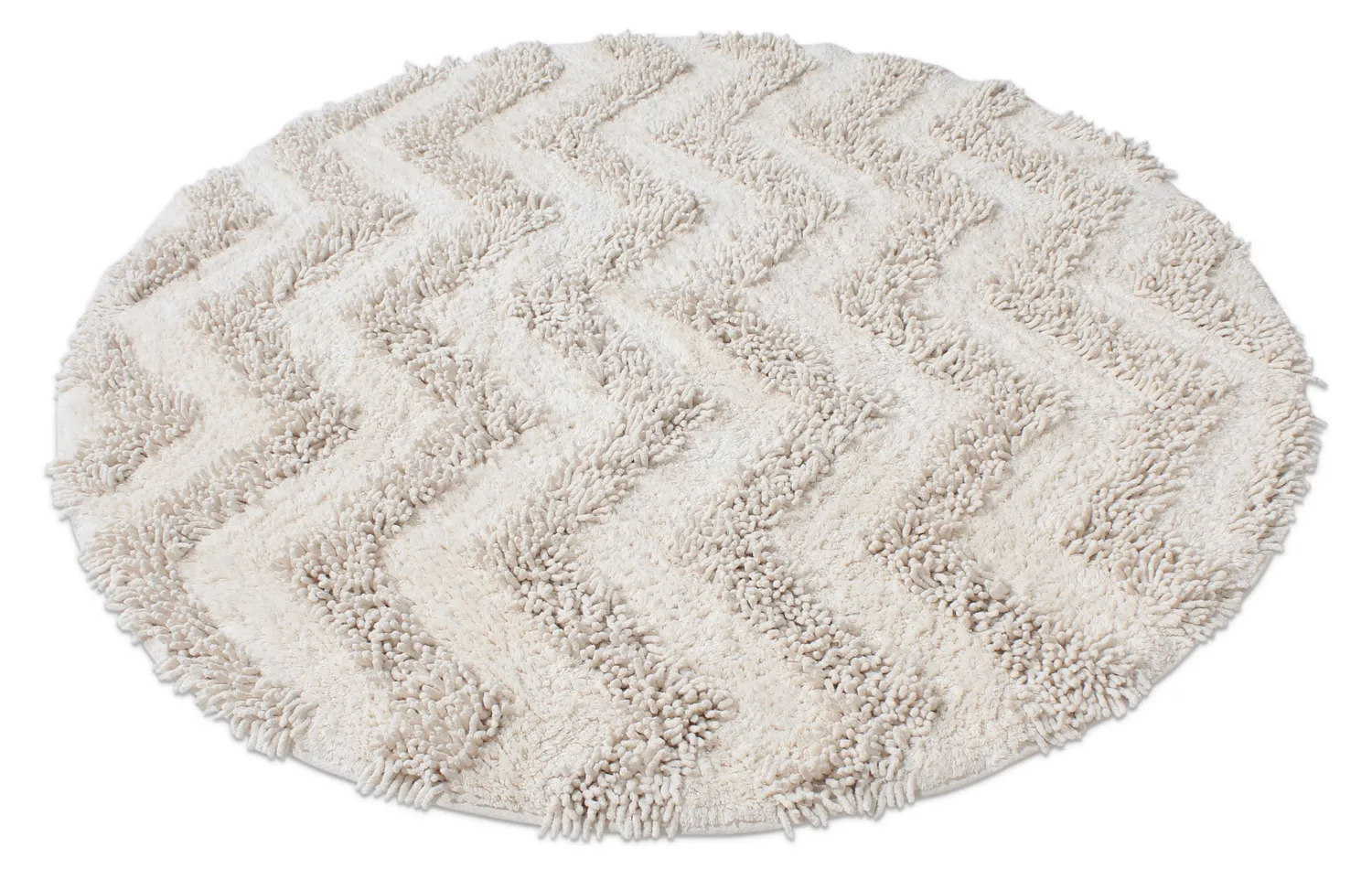 Kúpeľňová rohož okrúhla - Tressa (offwhite)