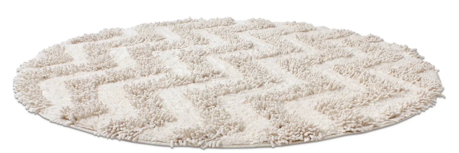 Kúpeľňová rohož okrúhla - Tressa (offwhite)