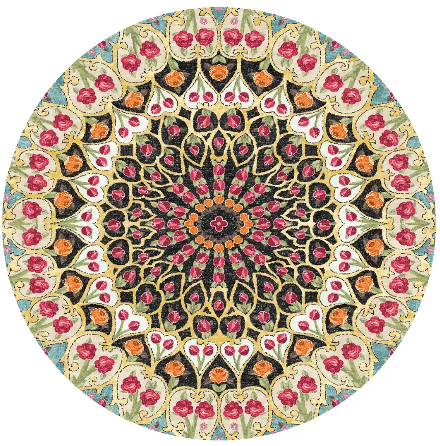 Kruhový koberec - Barete (multicolor)