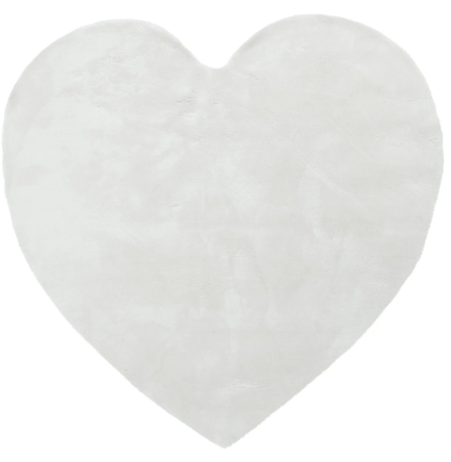 Detský koberec - Aranga Super Soft Heart (biely)