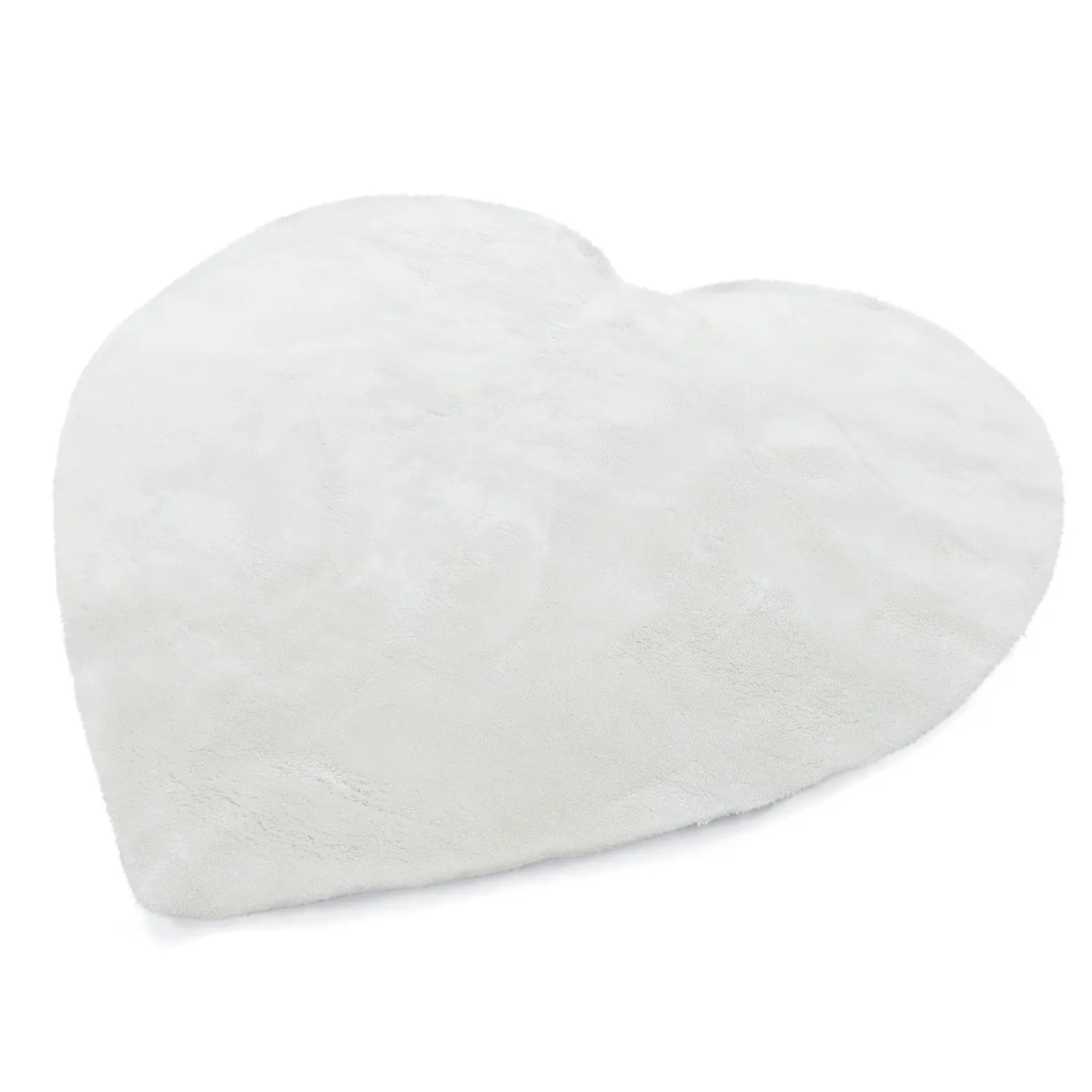 Detský koberec - Aranga Super Soft Heart (biely)