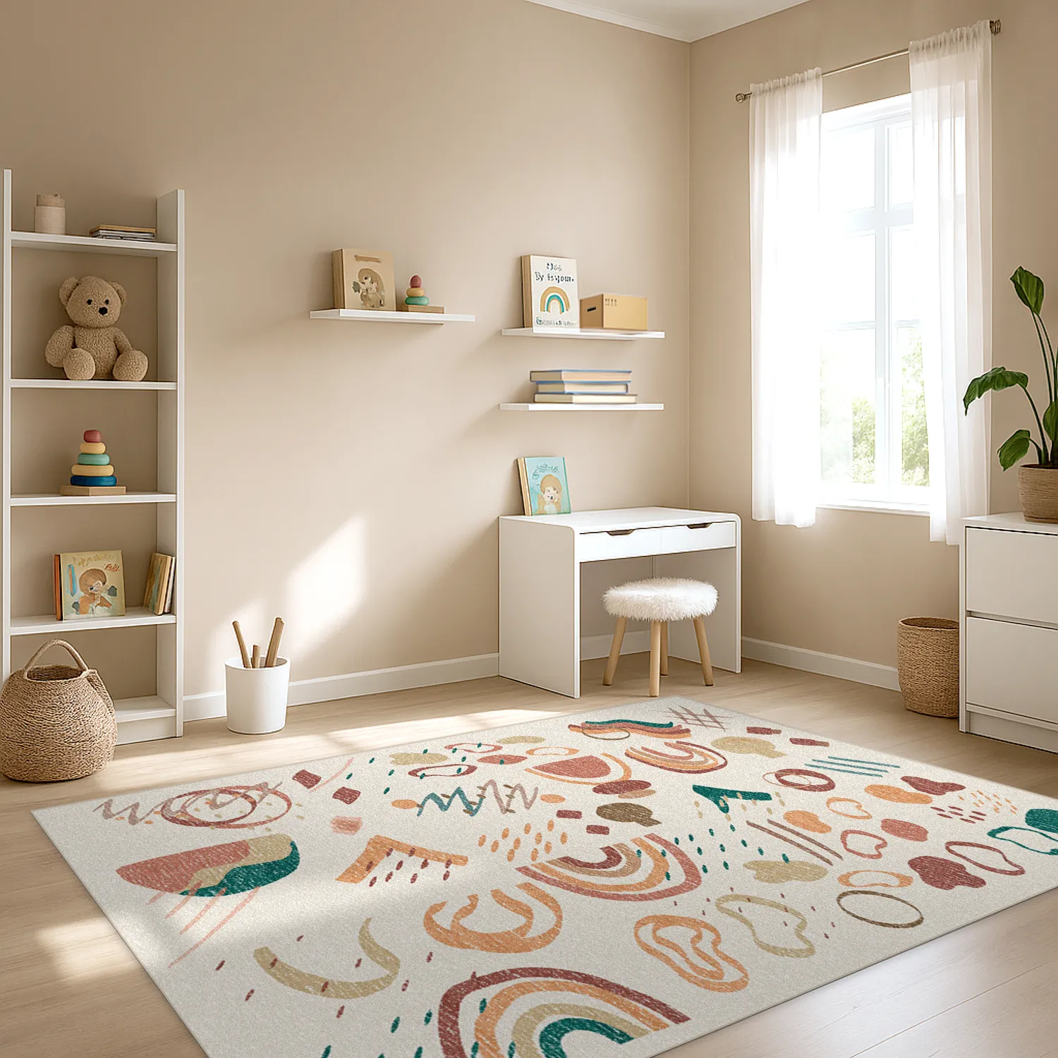 Detský koberec - Ariel (ružový)