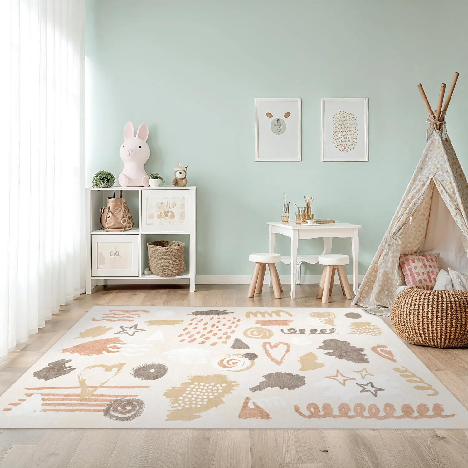 Detský koberec - Ethel (ružový)