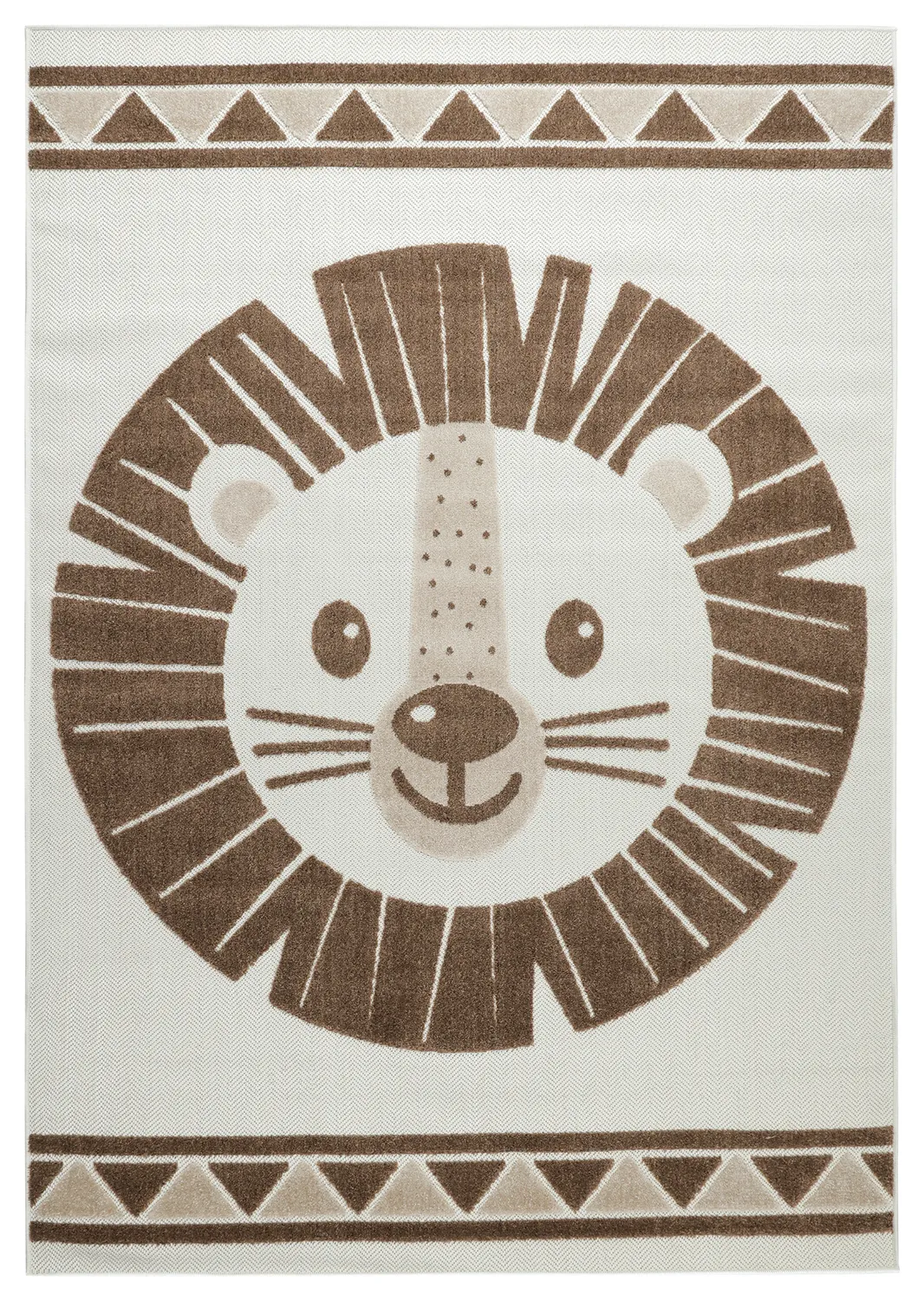 Detský koberec - Kind Lion (krémová/hnedá)