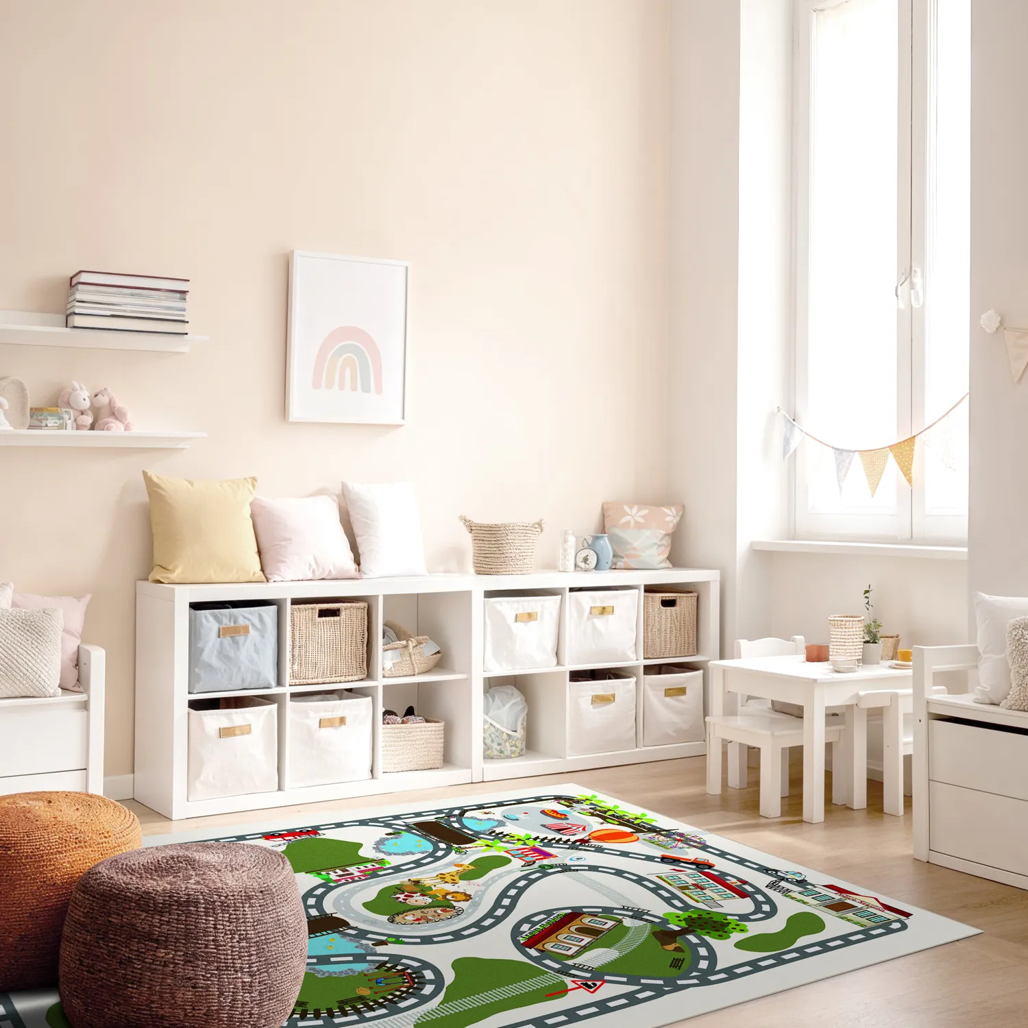 Detský koberec - Malé mesto