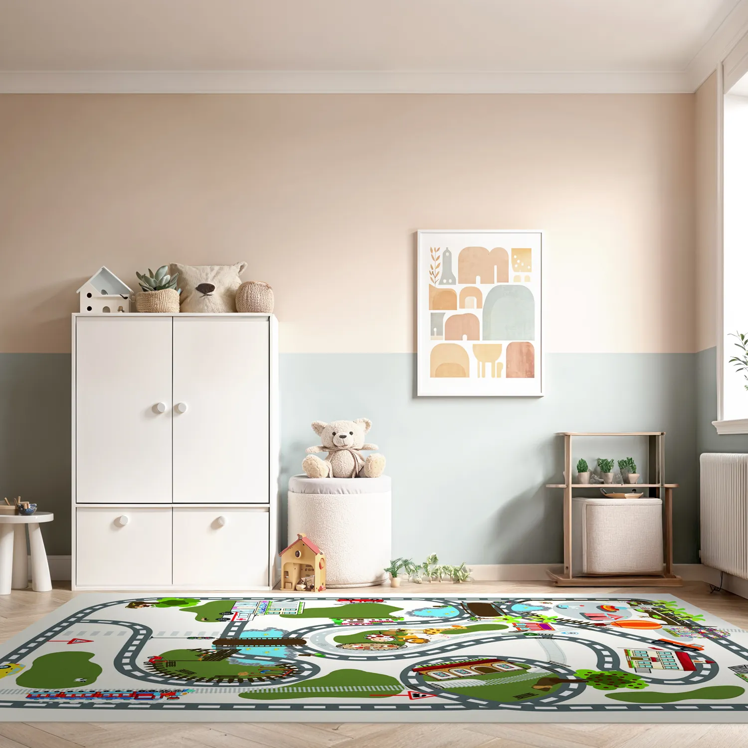 Detský koberec - Malé mesto