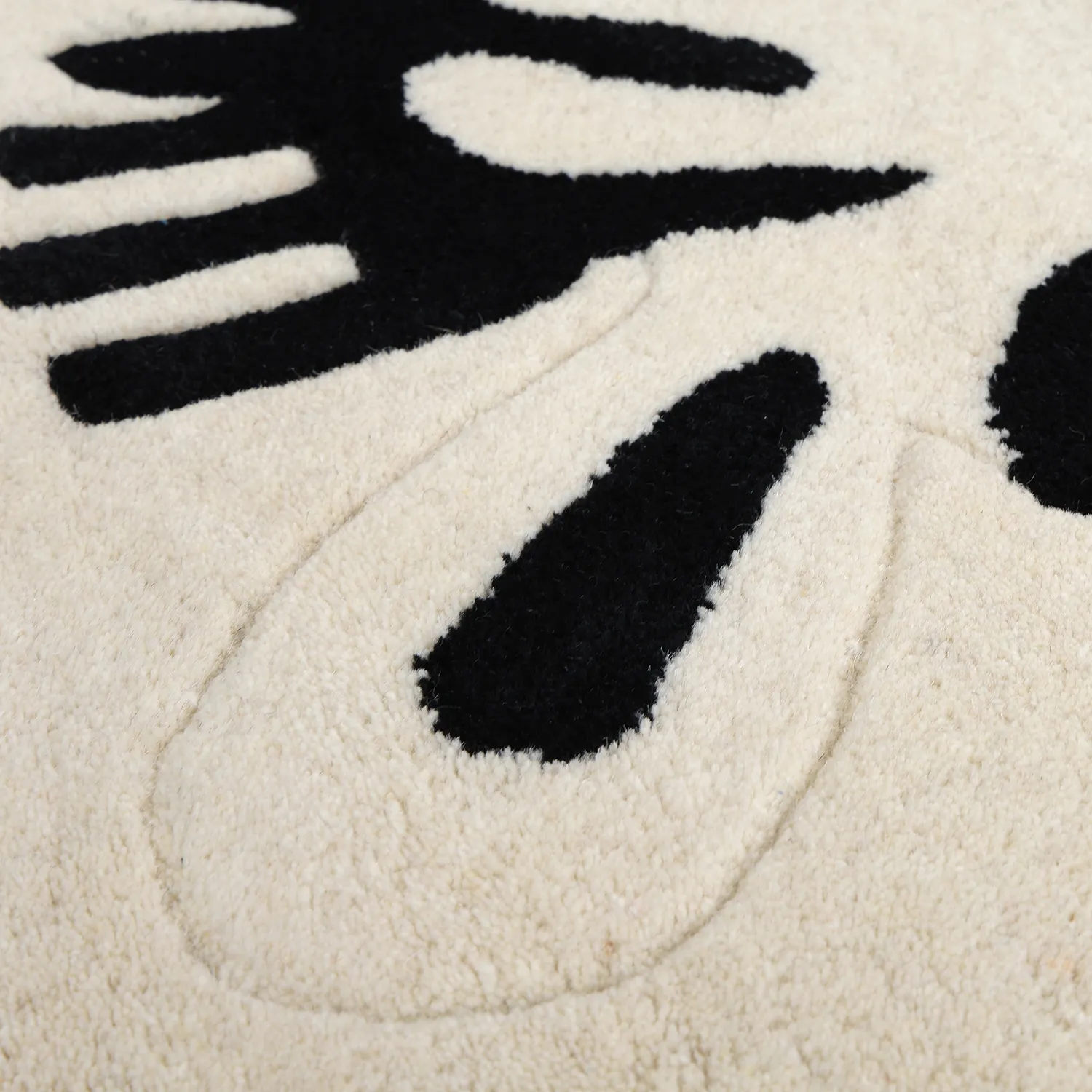 Detský koberec - Zebra Hand Tufted Wool Premium (béžová/čierna)