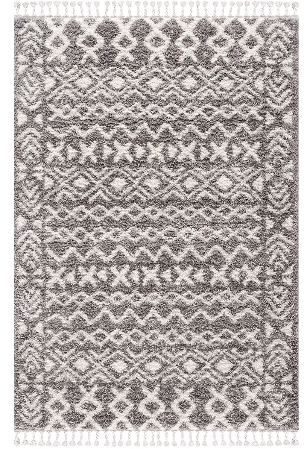 Koberce s dlhým vlasom - Obchod (šedá)