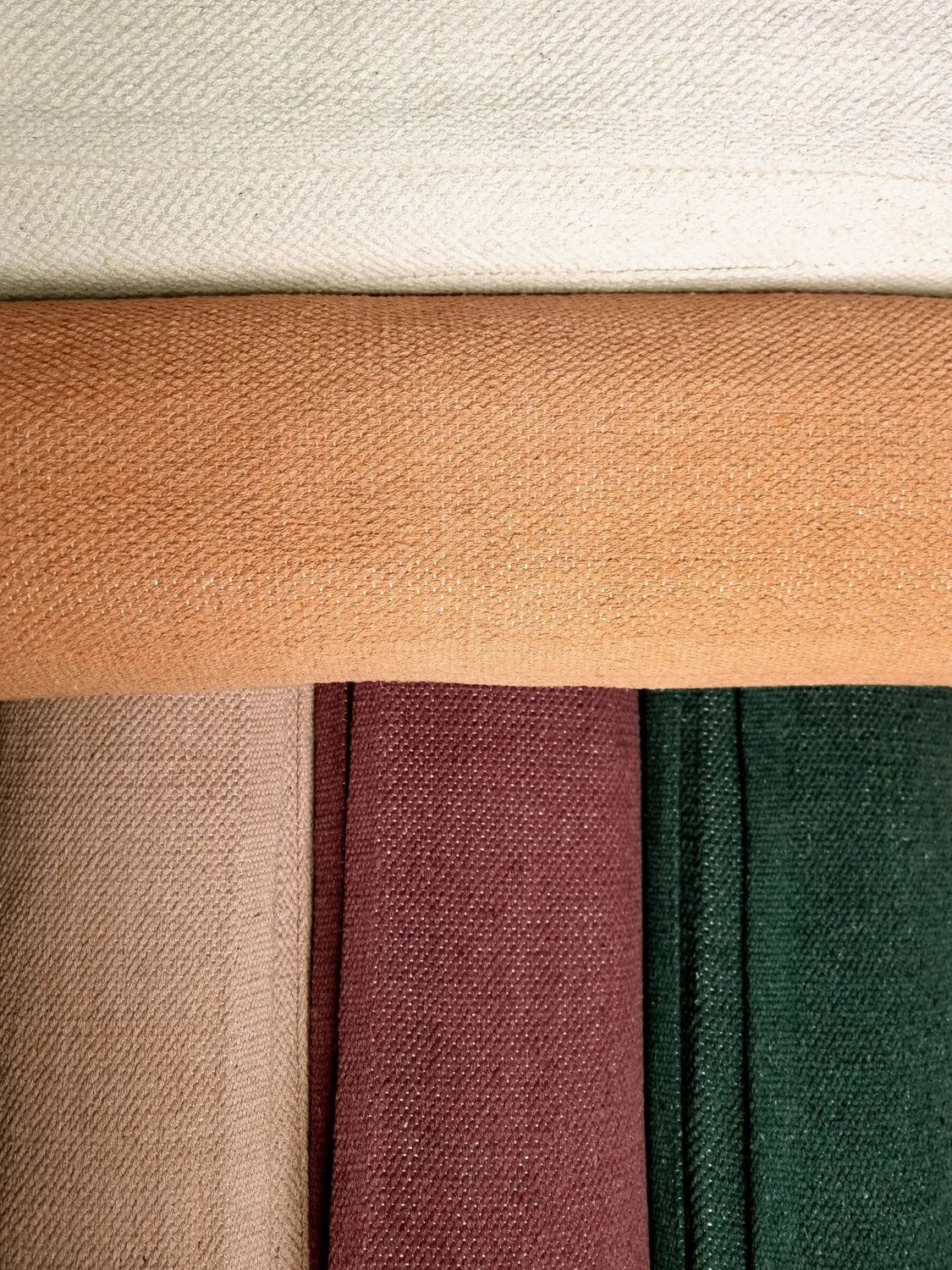 Kruhový bavlnený koberec - Billie (béžový)