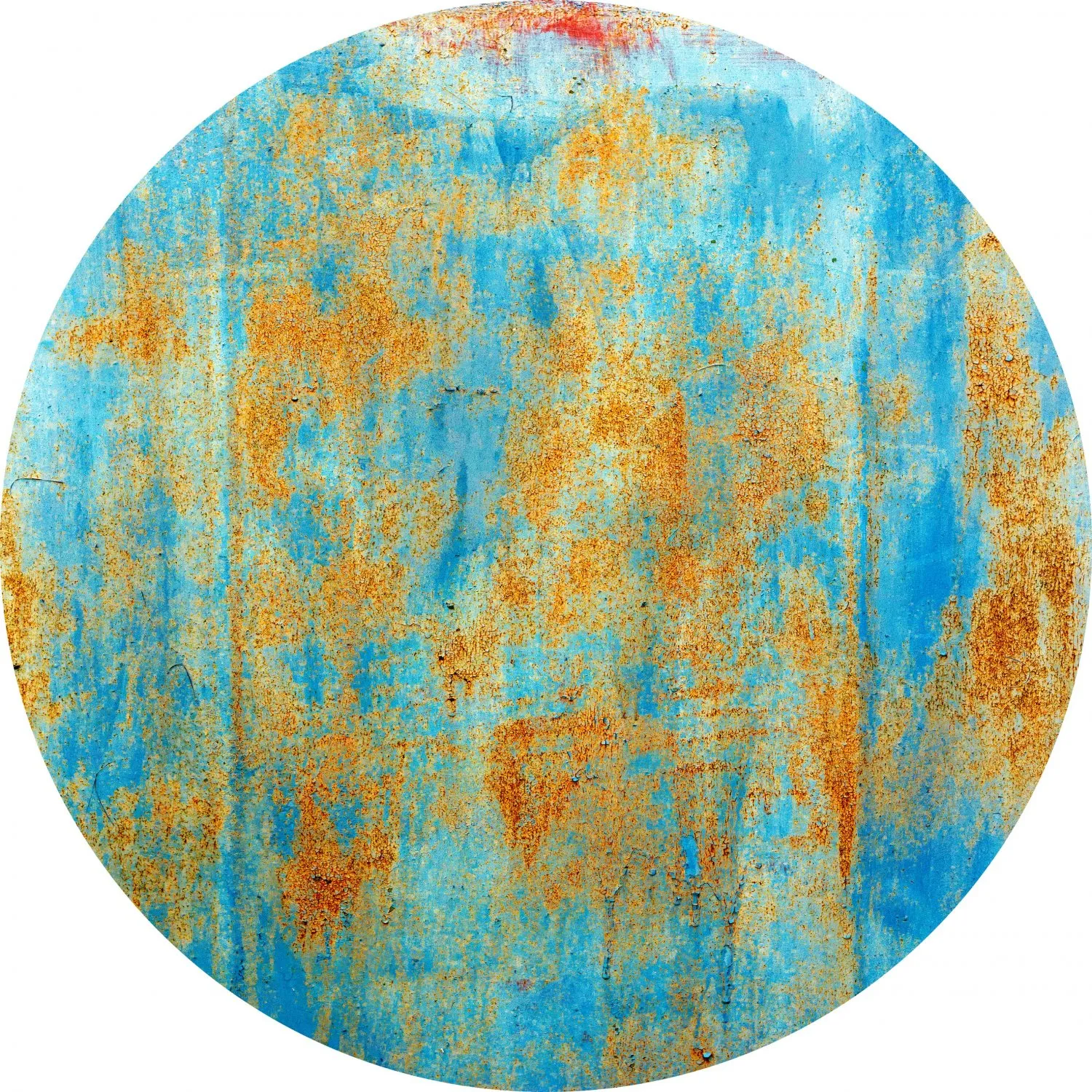 Kruhový koberec - Molina (modrý)