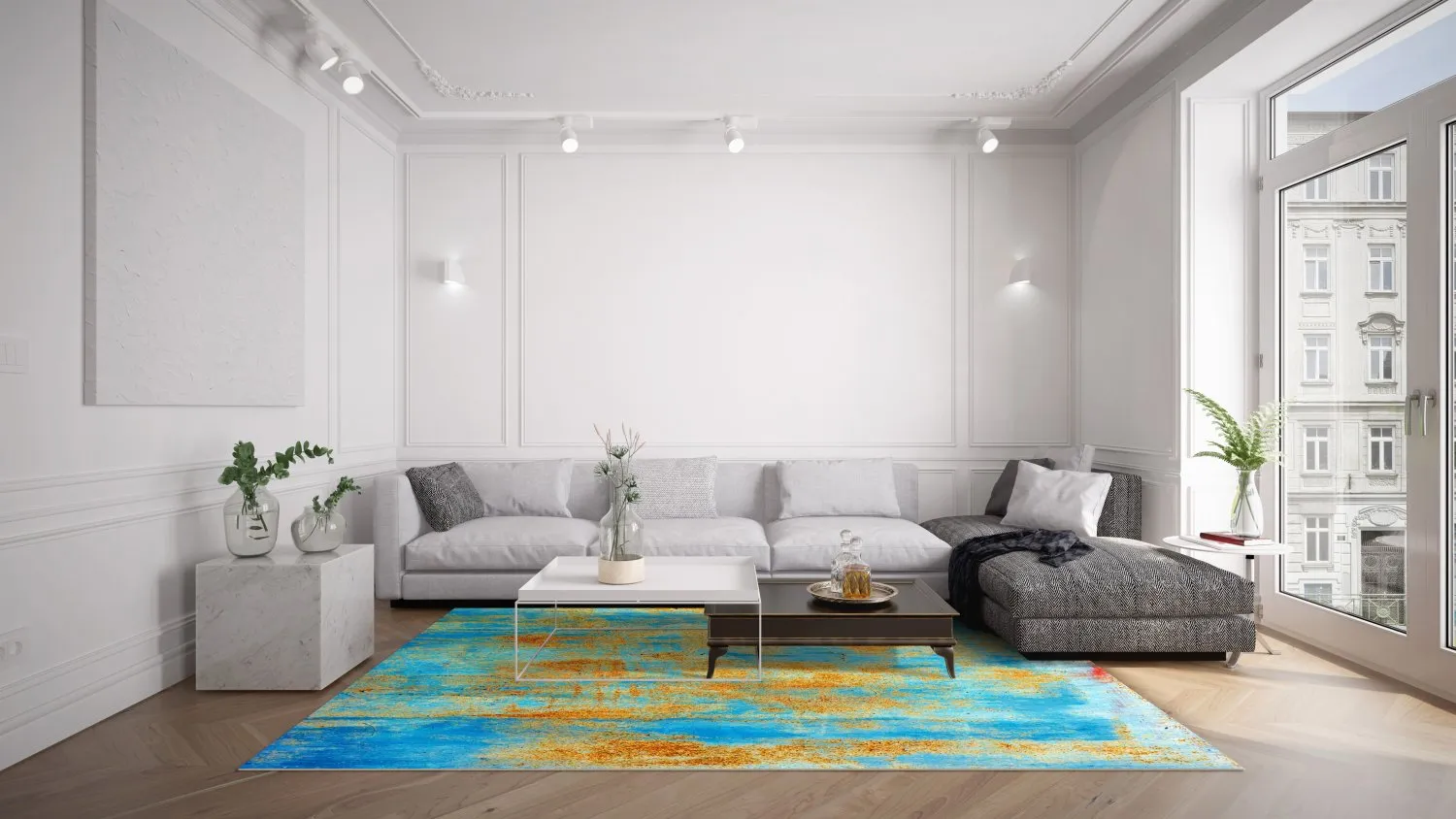 Koberec Wilton - Molina (modrý)