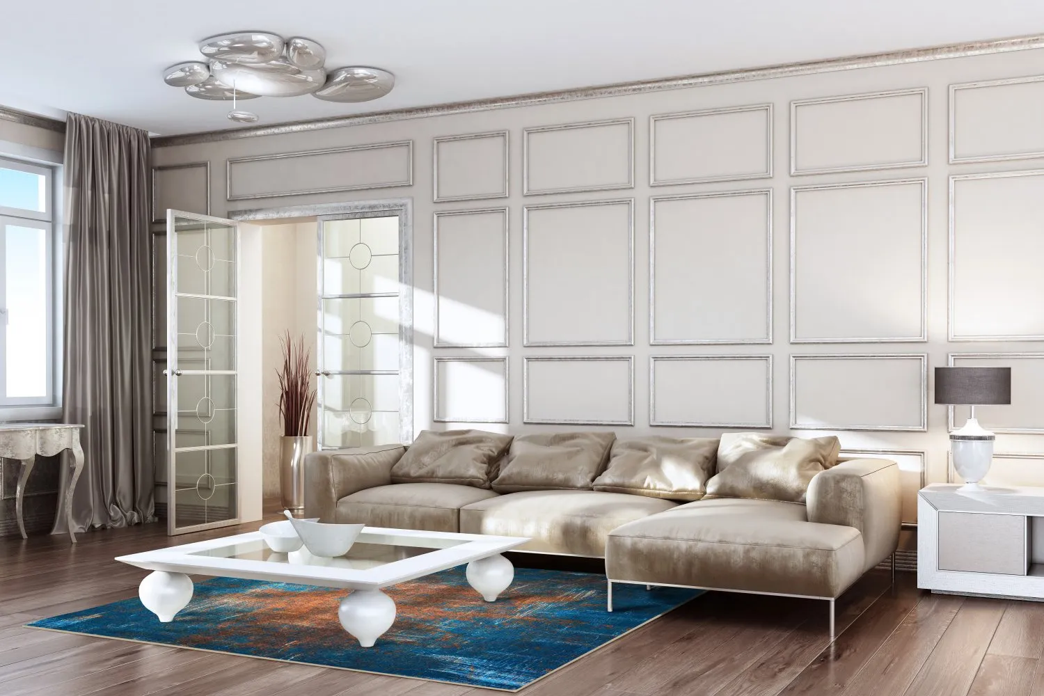 Koberec Wilton - Tierzo (modrý)