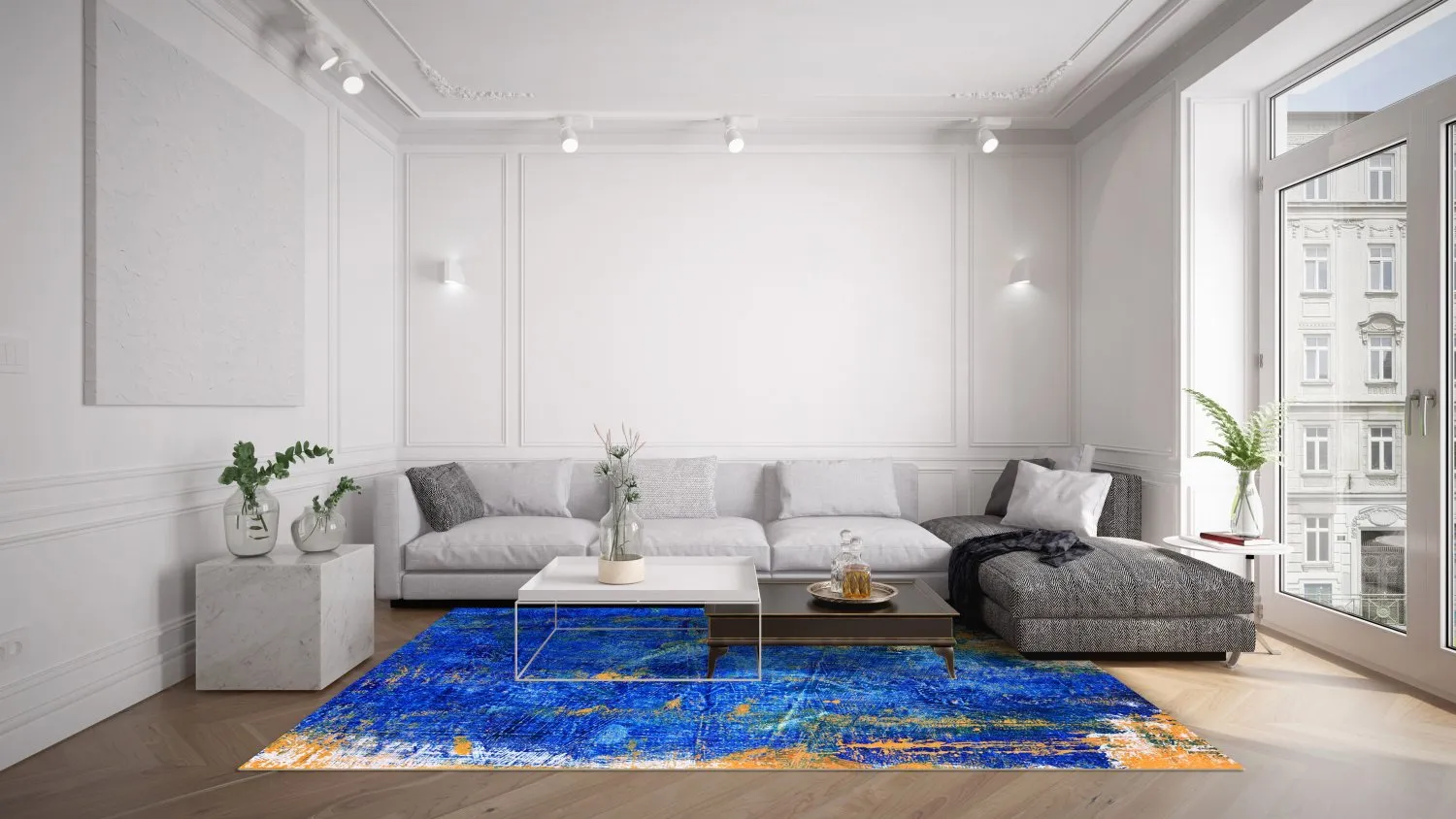 Koberec Wilton - Taravilla (modrý)