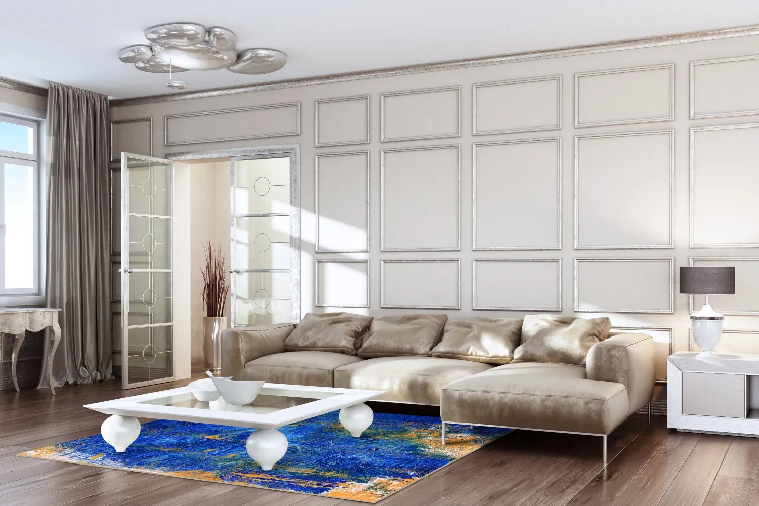 Koberec Wilton - Taravilla (modrý)