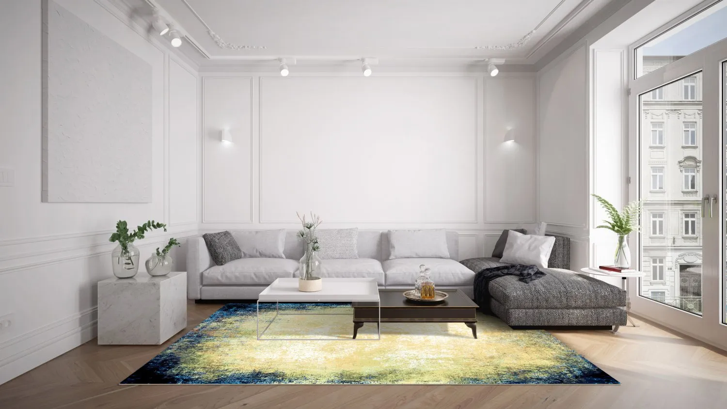 Koberec Wilton - Pamplona (modrý)