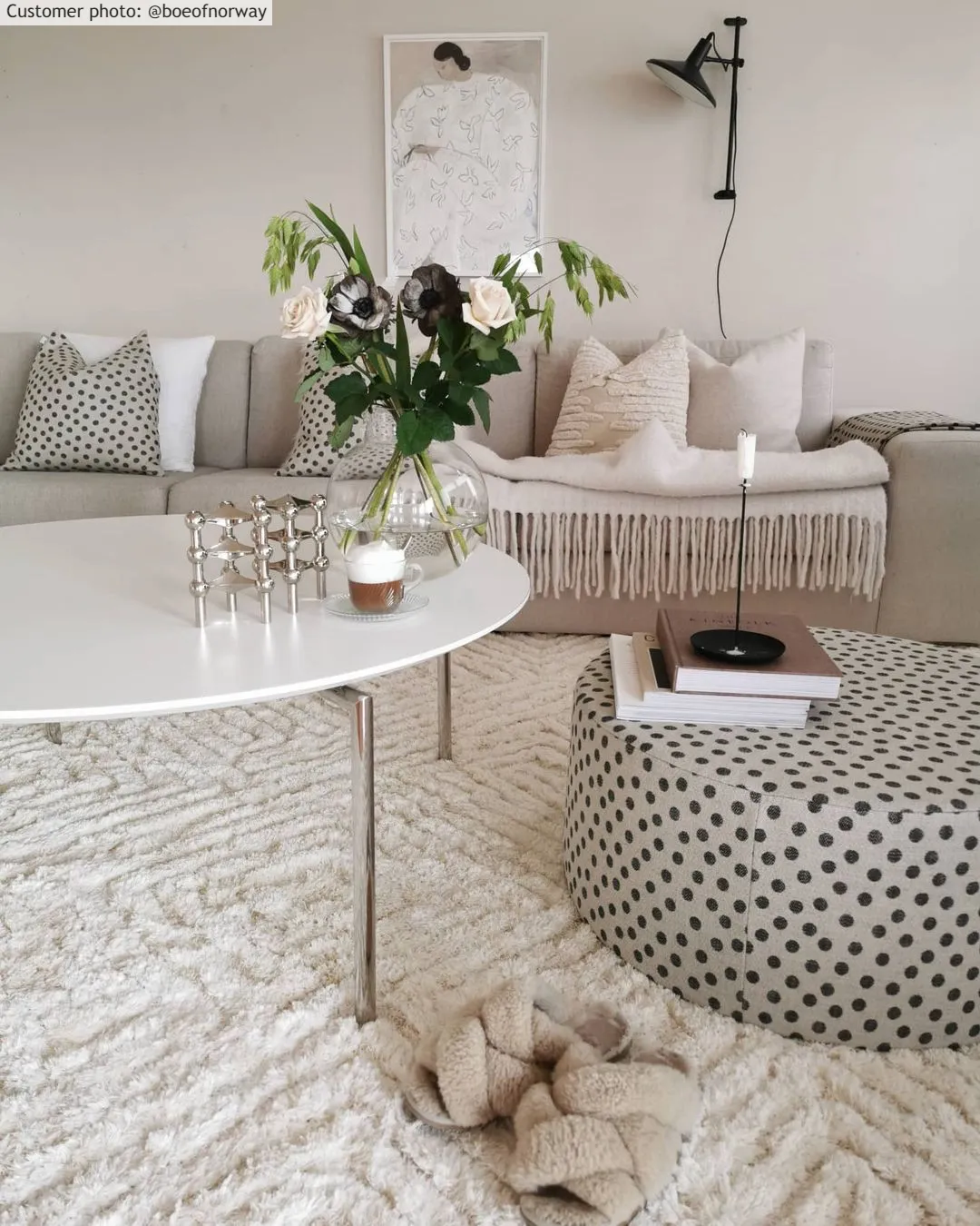 Koberec s dlhým vlasom - Monti (offwhite)