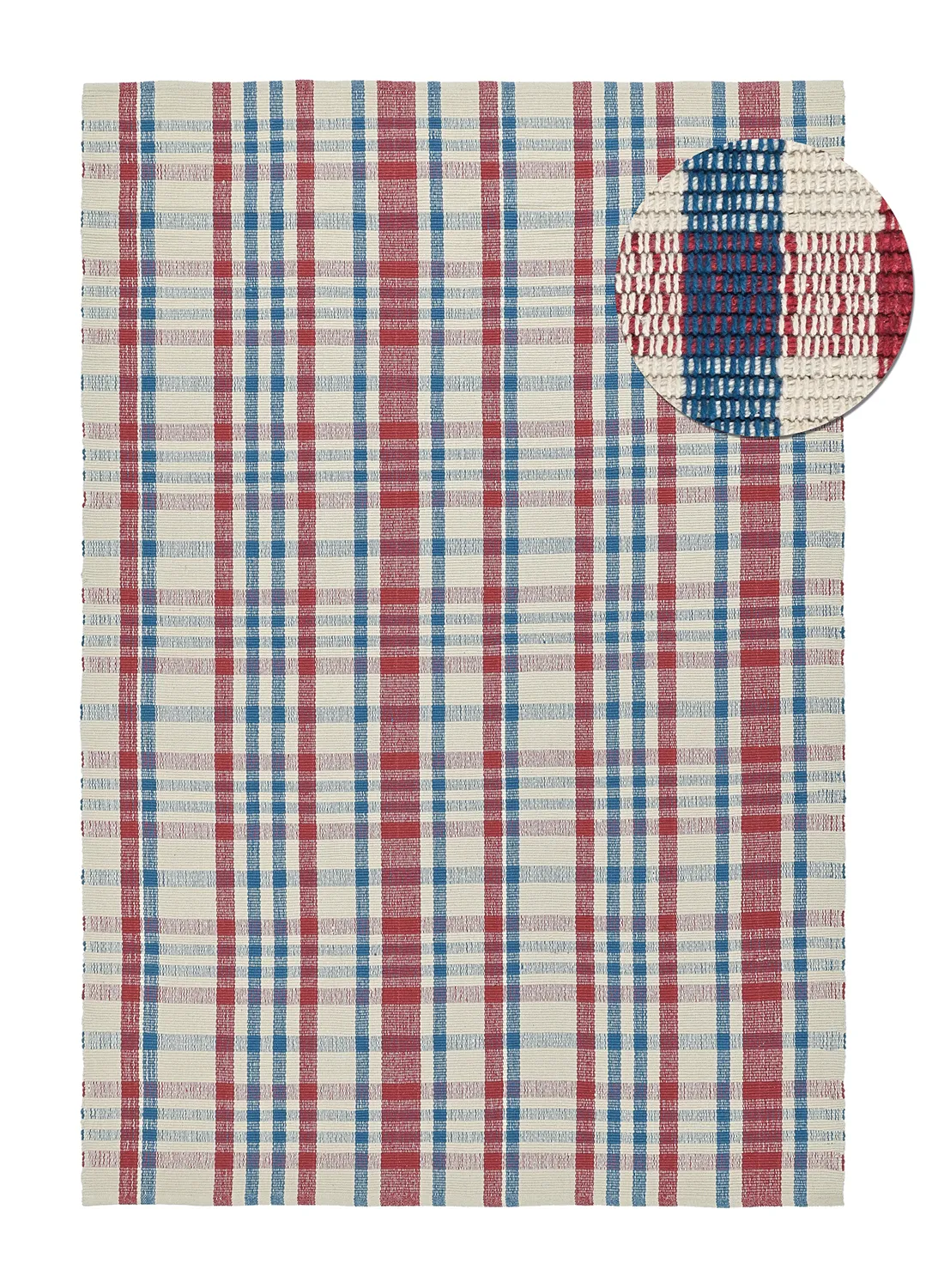 Bavlnený koberec - Husvik (krémový/multicolor)