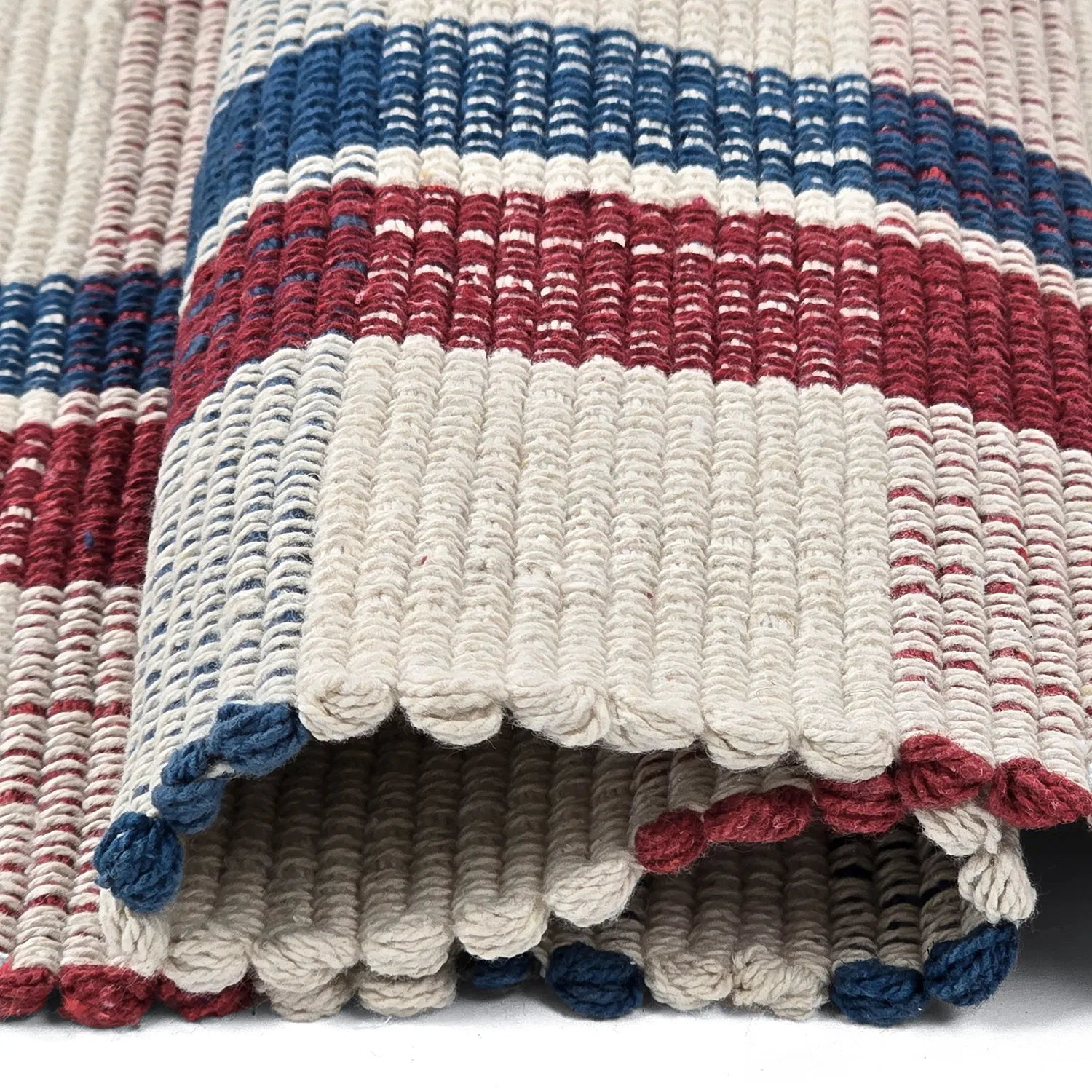 Bavlnený koberec - Husvik (krémový/multicolor)